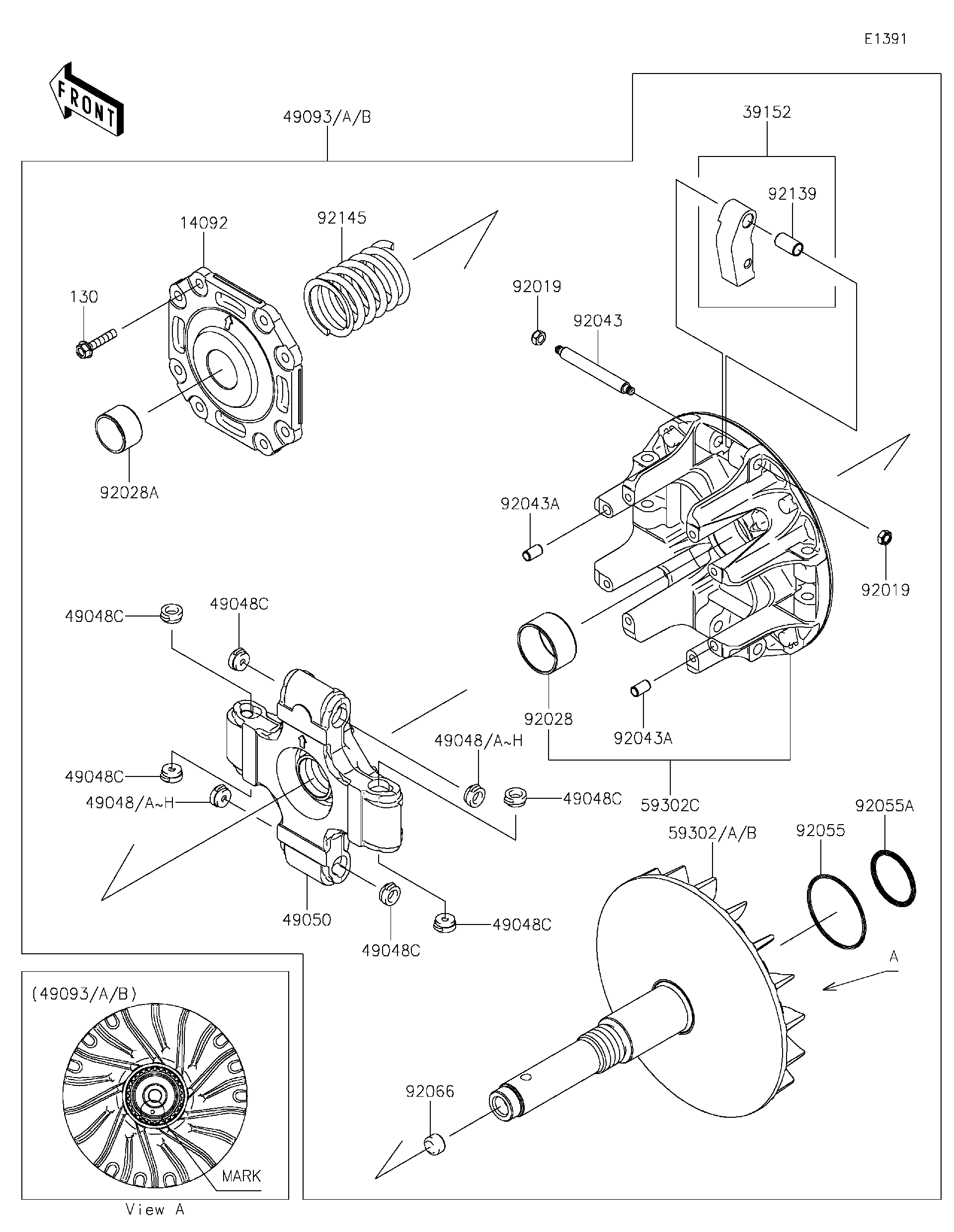 2023 Kawasaki Utility Vehicles Parts-Finder Diagrams | Rocky