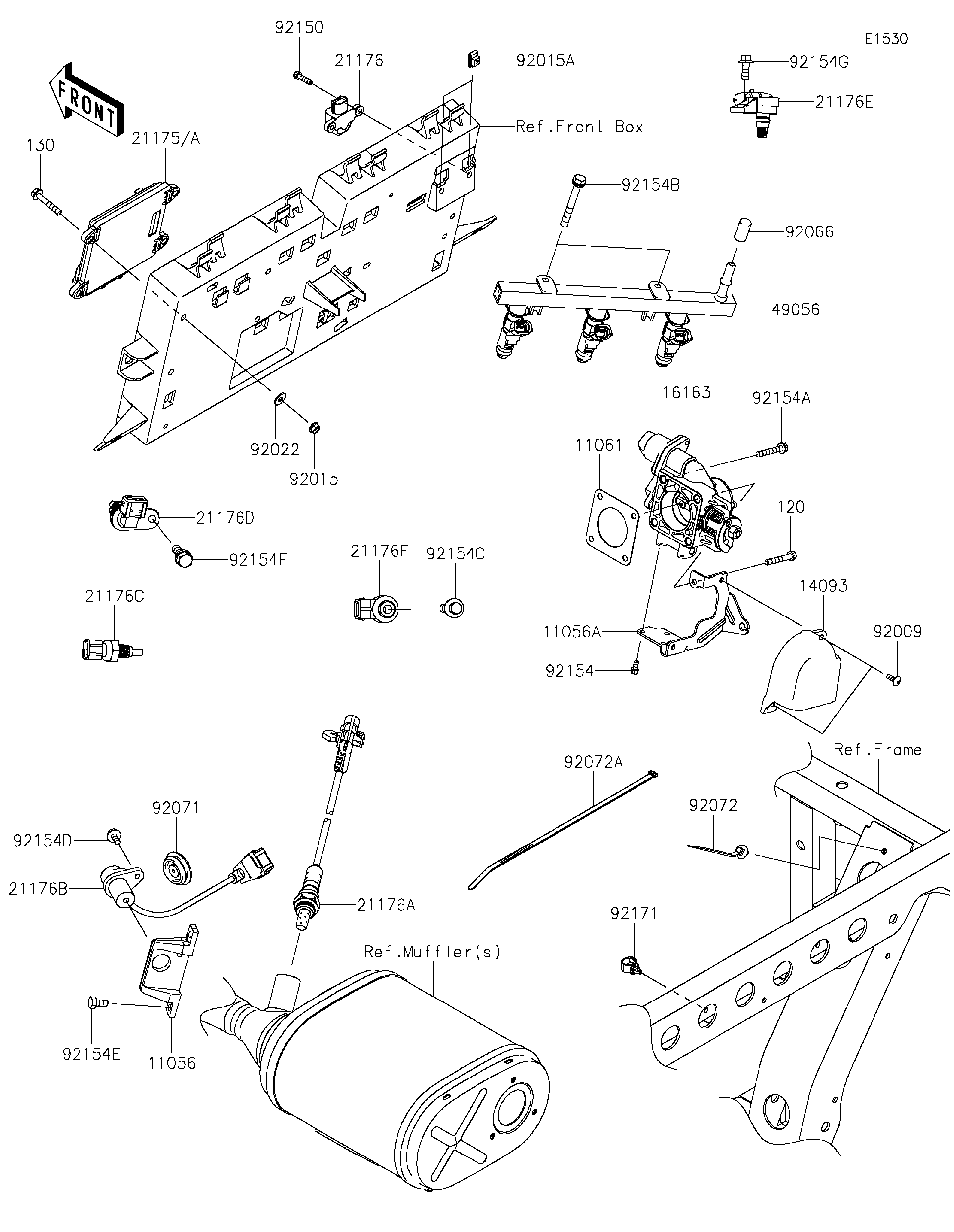 Cahページ 2023 Kawasaki Utility Vehicles Parts-Finder Diagrams