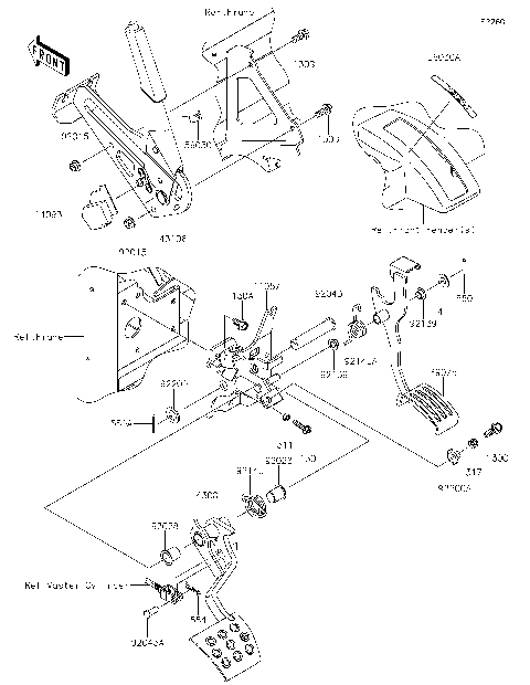 Brake Pedal/Throttle Lever