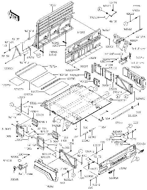 RT-69450 専用ページ 2021 Kawasaki Utility Vehicles Parts-Finder Diagrams | Team