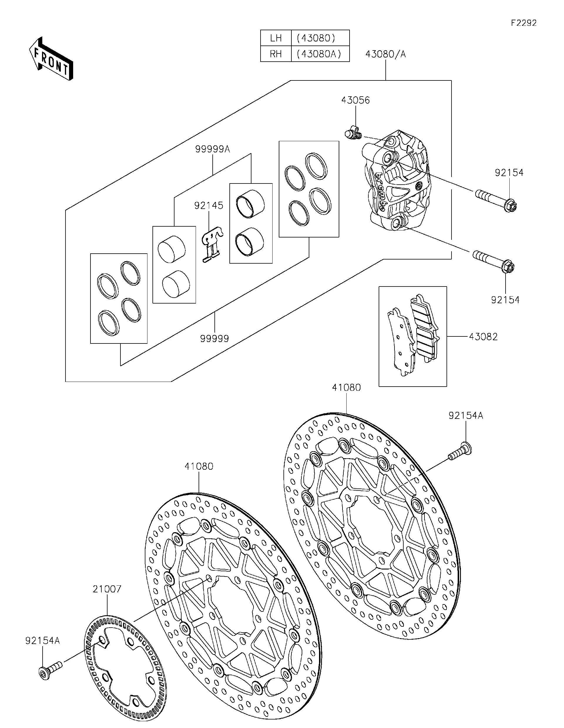 2021 Kawasaki Motorcycles Parts-Finder Diagrams | Brushy