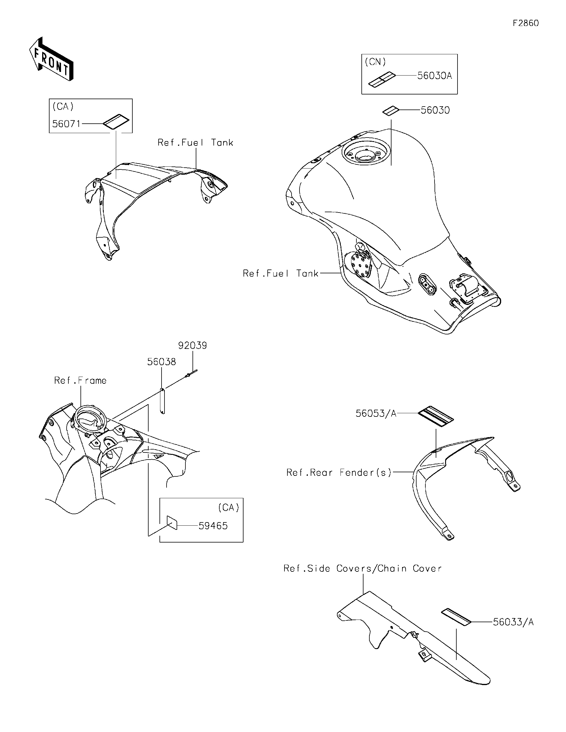 2021 Kawasaki Motorcycles Parts-Finder Diagrams | South MS