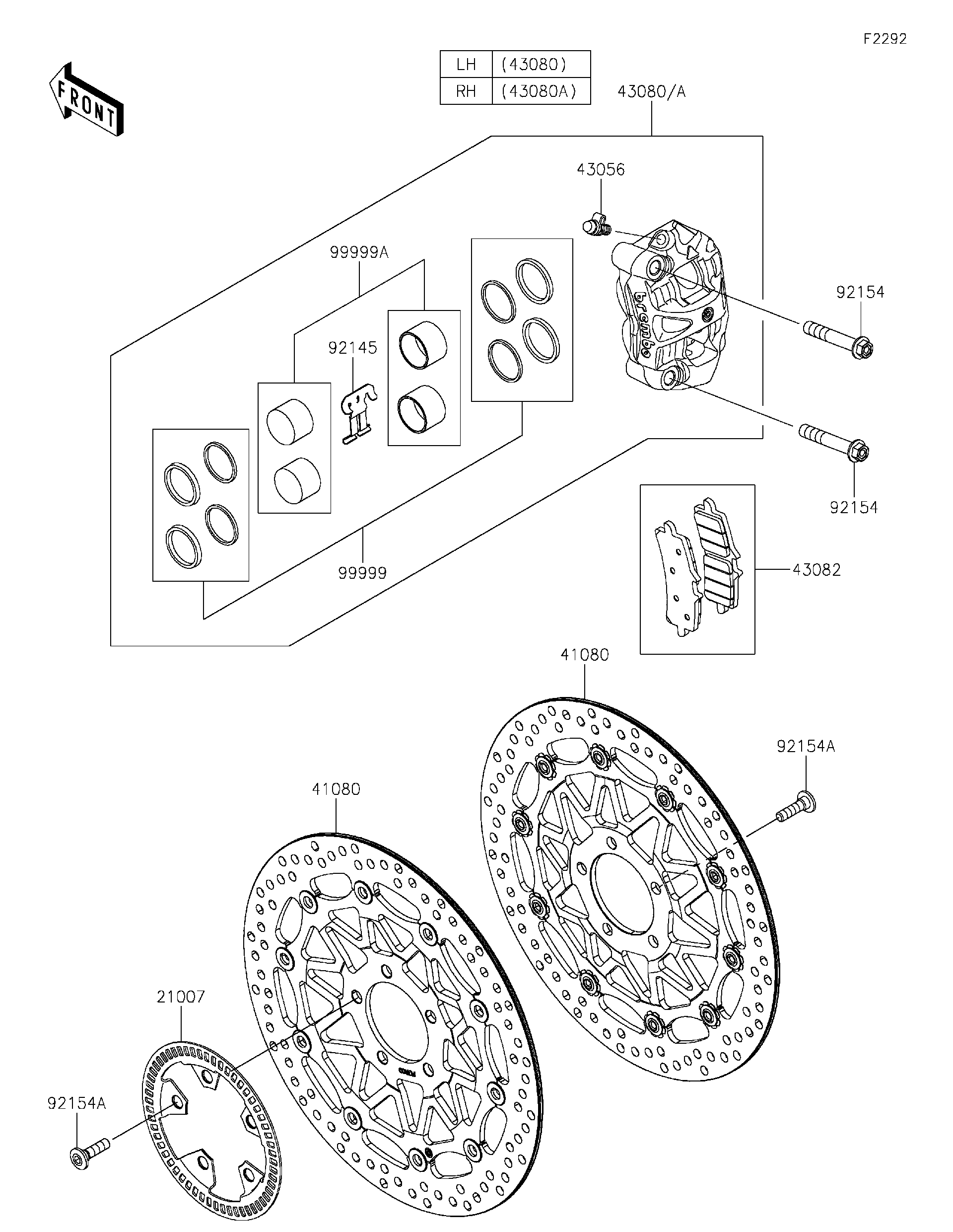 2021 Kawasaki Motorcycles Parts-Finder Diagrams | Brushy Mountain