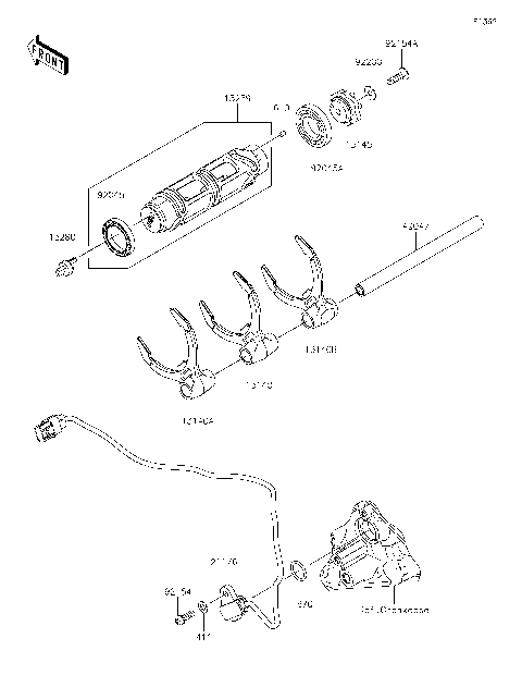 Gear Change Drum/Shift Fork(s)