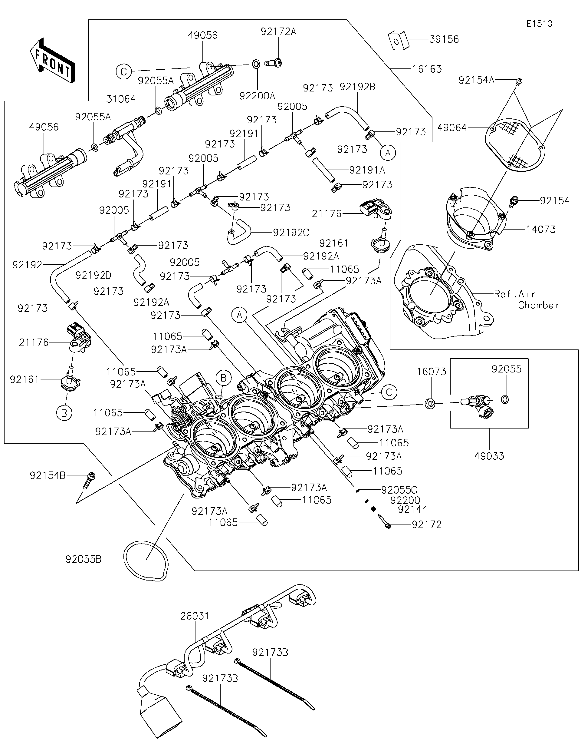 こんさい 2023 Kawasaki Parts-Finder Diagrams | Texas Tractor Country