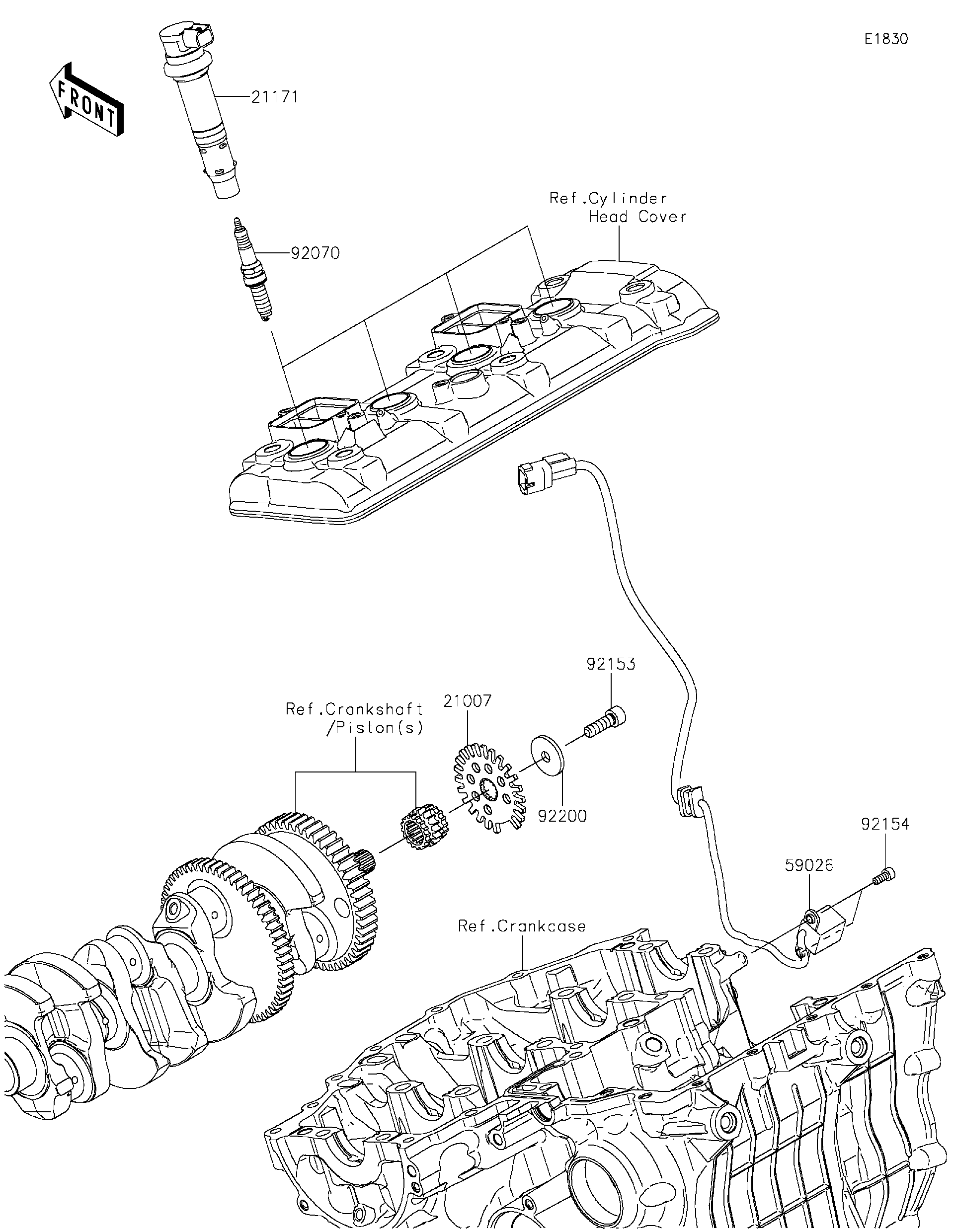 2023 Kawasaki NINJA H2®R (ZX1000YPFNN) Ignition System