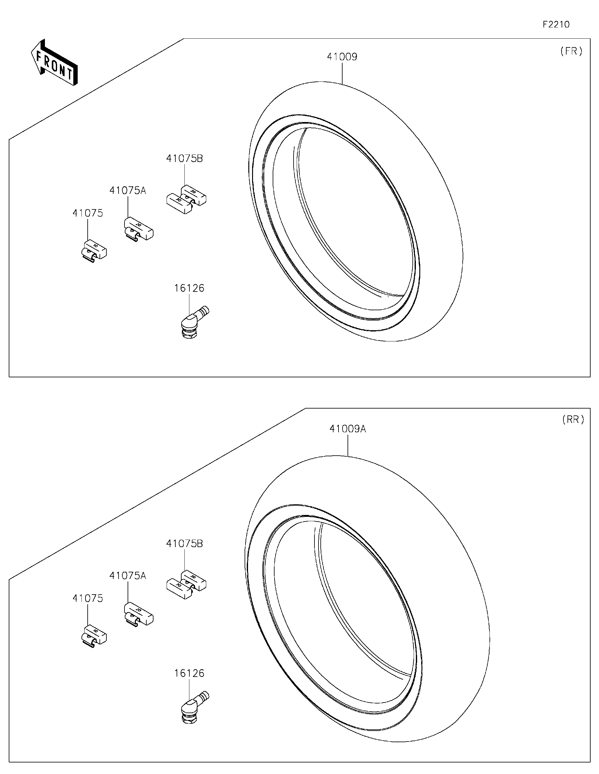 2023 Kawasaki NINJA H2®R (ZX1000YPFNN) Tires Motorcycles