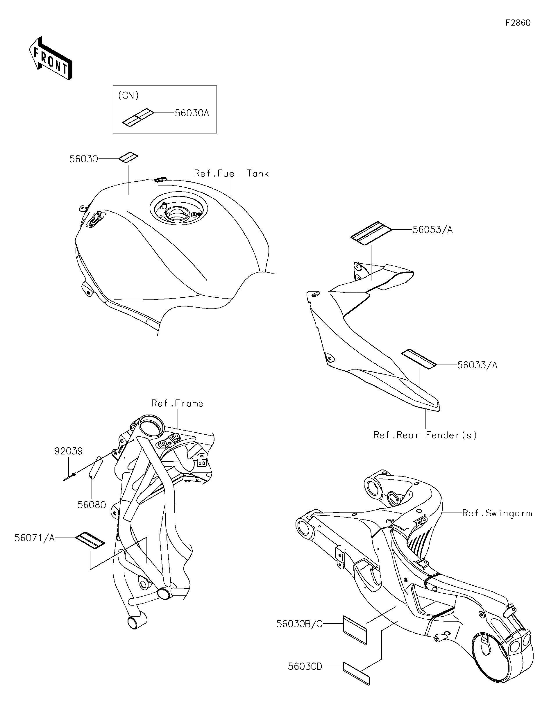 Yajiページ Kawasaki Motorcycle 1984 OEM Parts Diagram for Carburetor