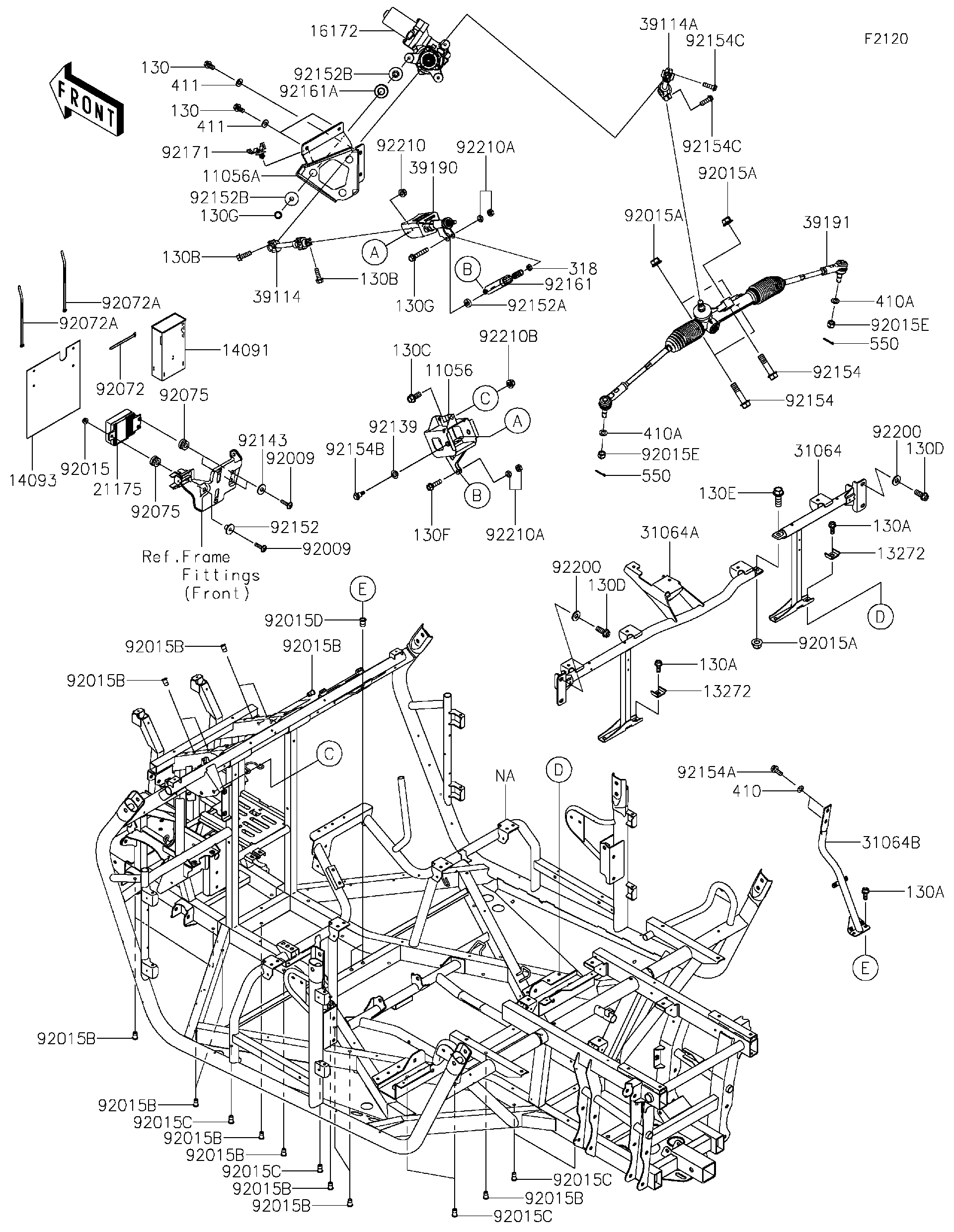2021 Kawasaki Utility Vehicles Parts-Finder Diagrams
