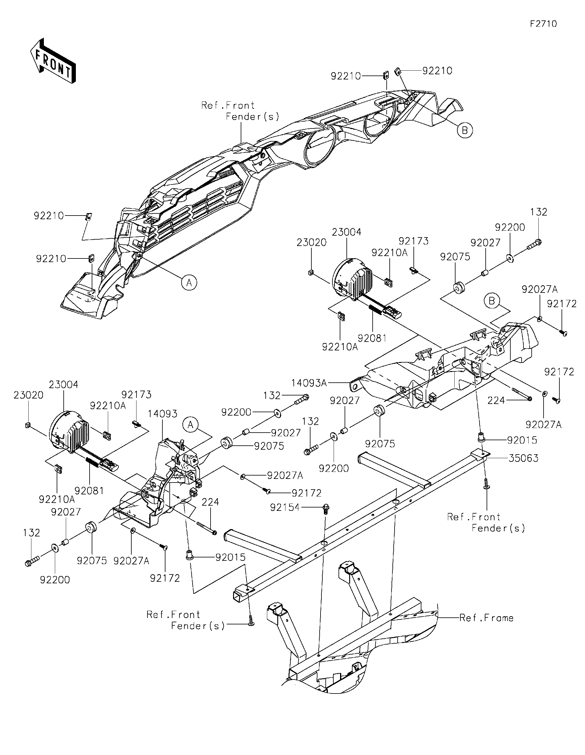 Ekyrtページ 2021 Kawasaki Utility Vehicles Parts-Finder Diagrams