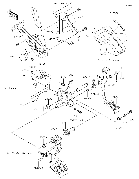 Brake Pedal/Throttle Lever