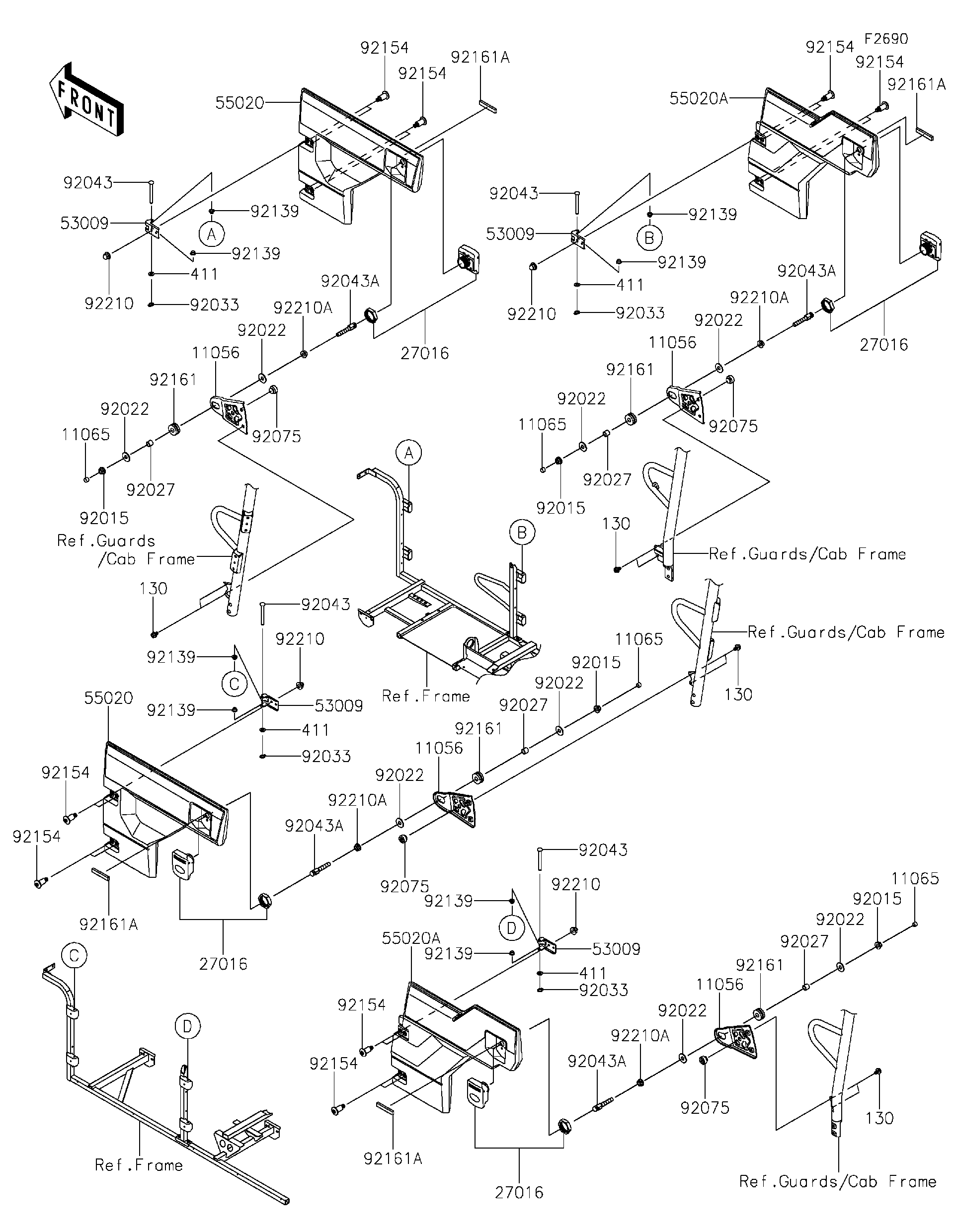 2022 Kawasaki Motorcycles Parts-Finder Diagrams | Brushy