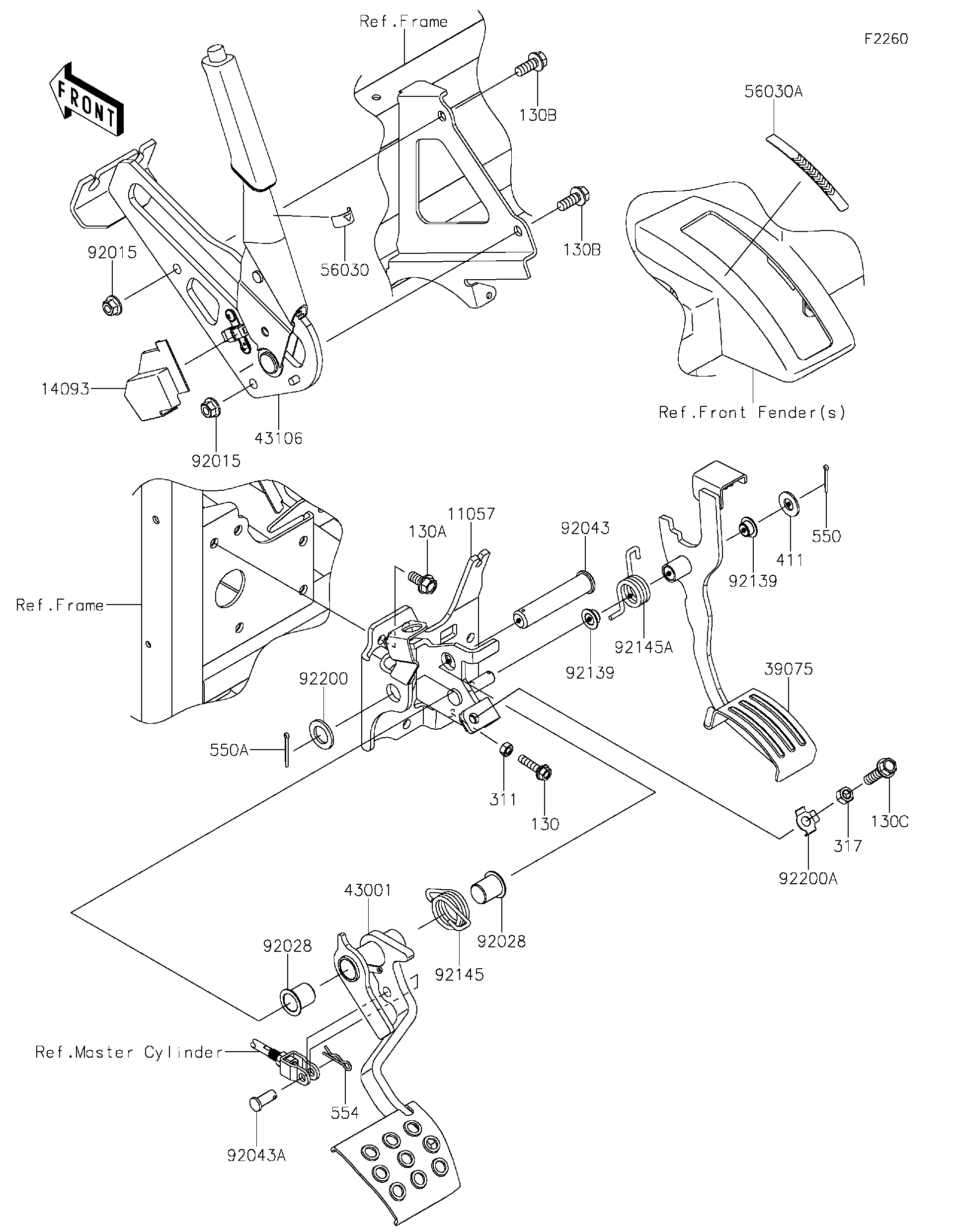 2022 Kawasaki Motorcycles Parts-Finder Diagrams | Brushy