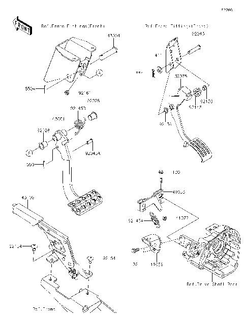 Brake Pedal/Throttle Lever