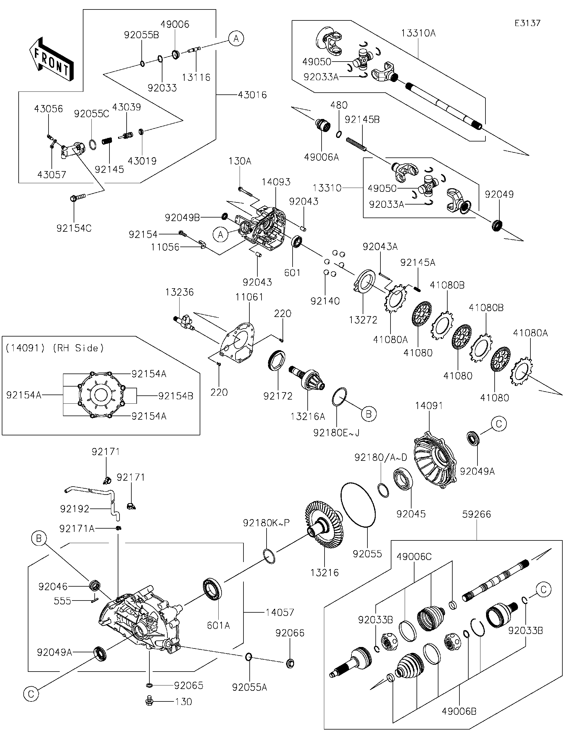 2023 Kawasaki Utility Vehicles Parts-Finder Diagrams