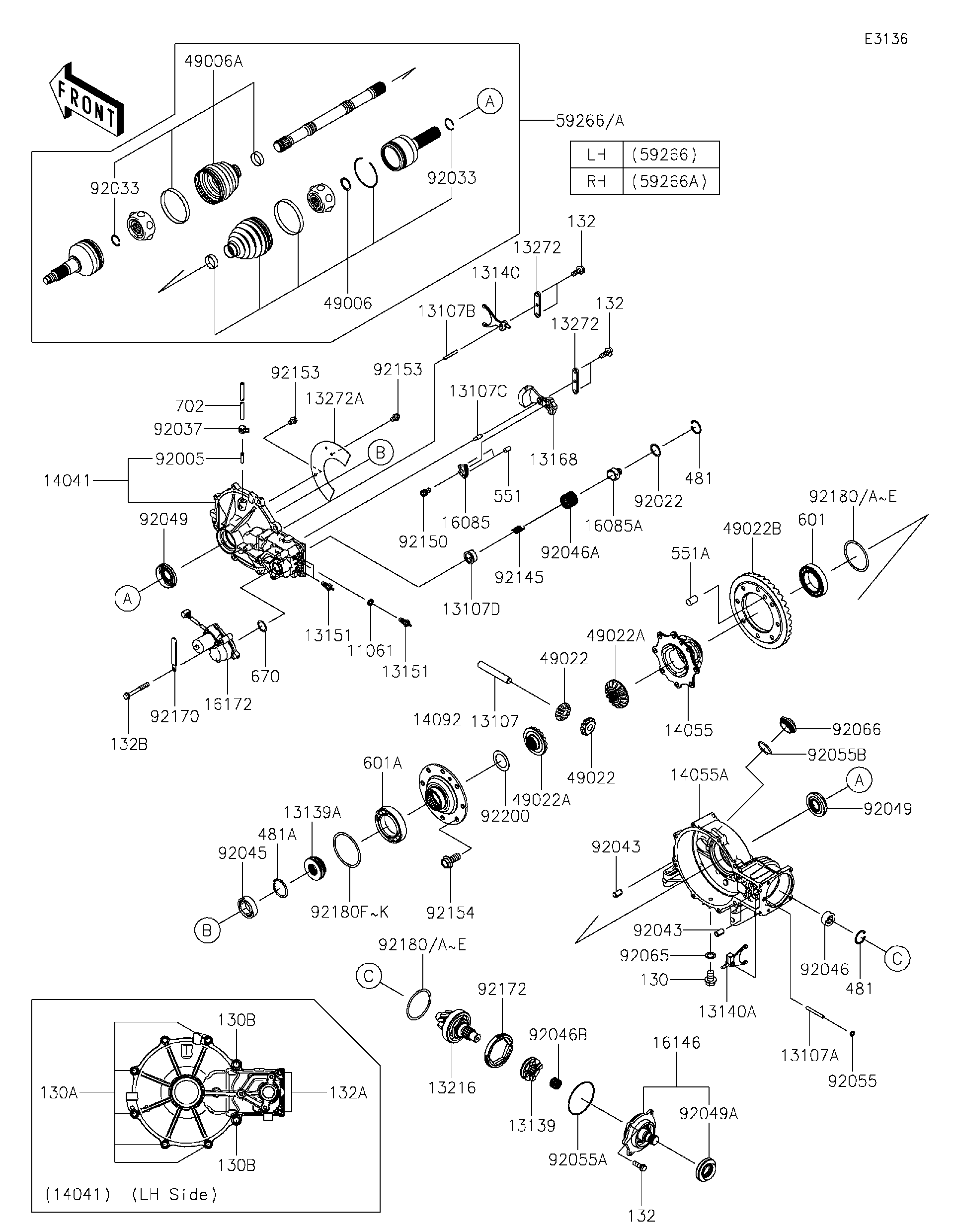2023 Kawasaki Utility Vehicles Parts-Finder Diagrams | Montana