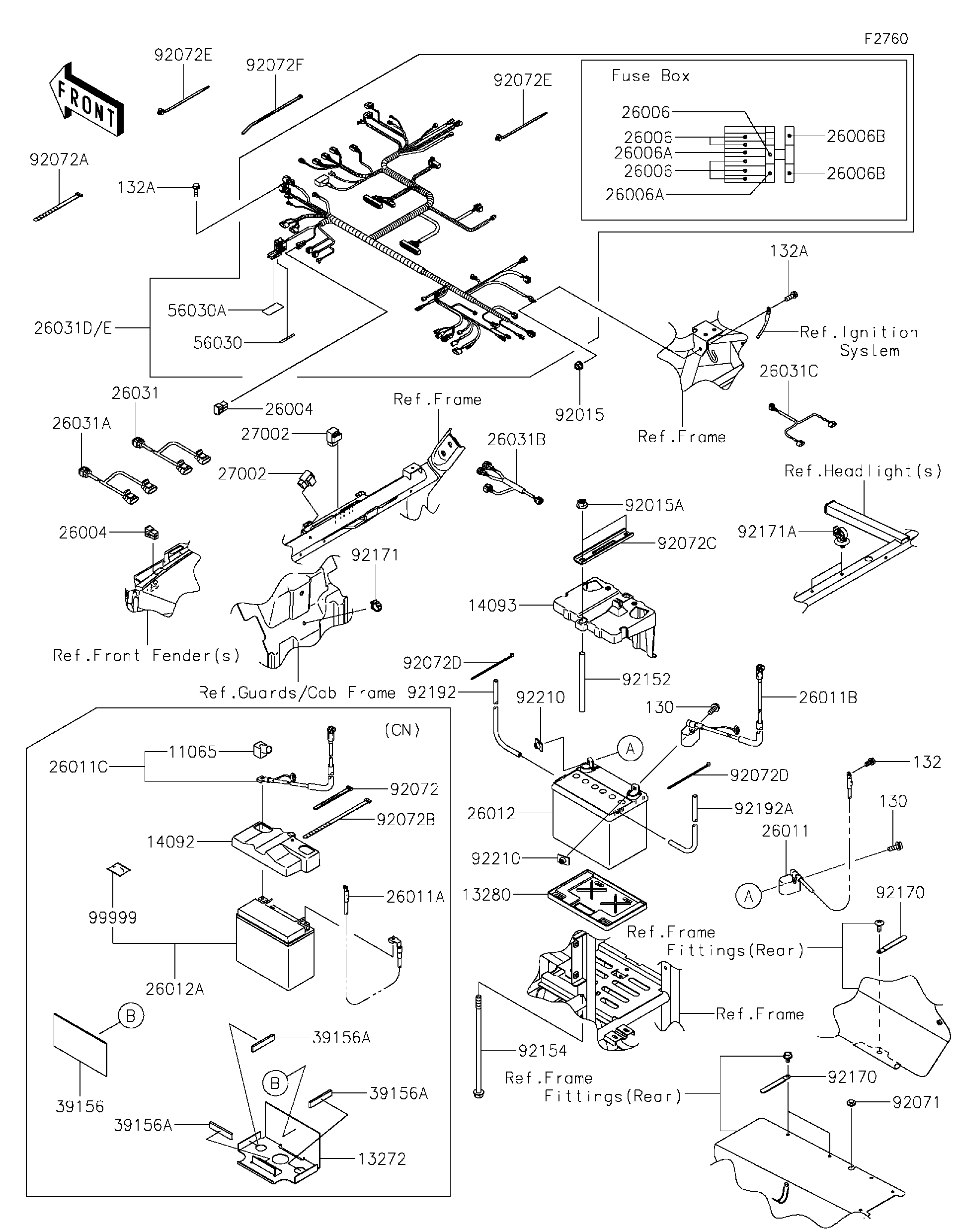 2023 Kawasaki Utility Vehicles Parts-Finder Diagrams