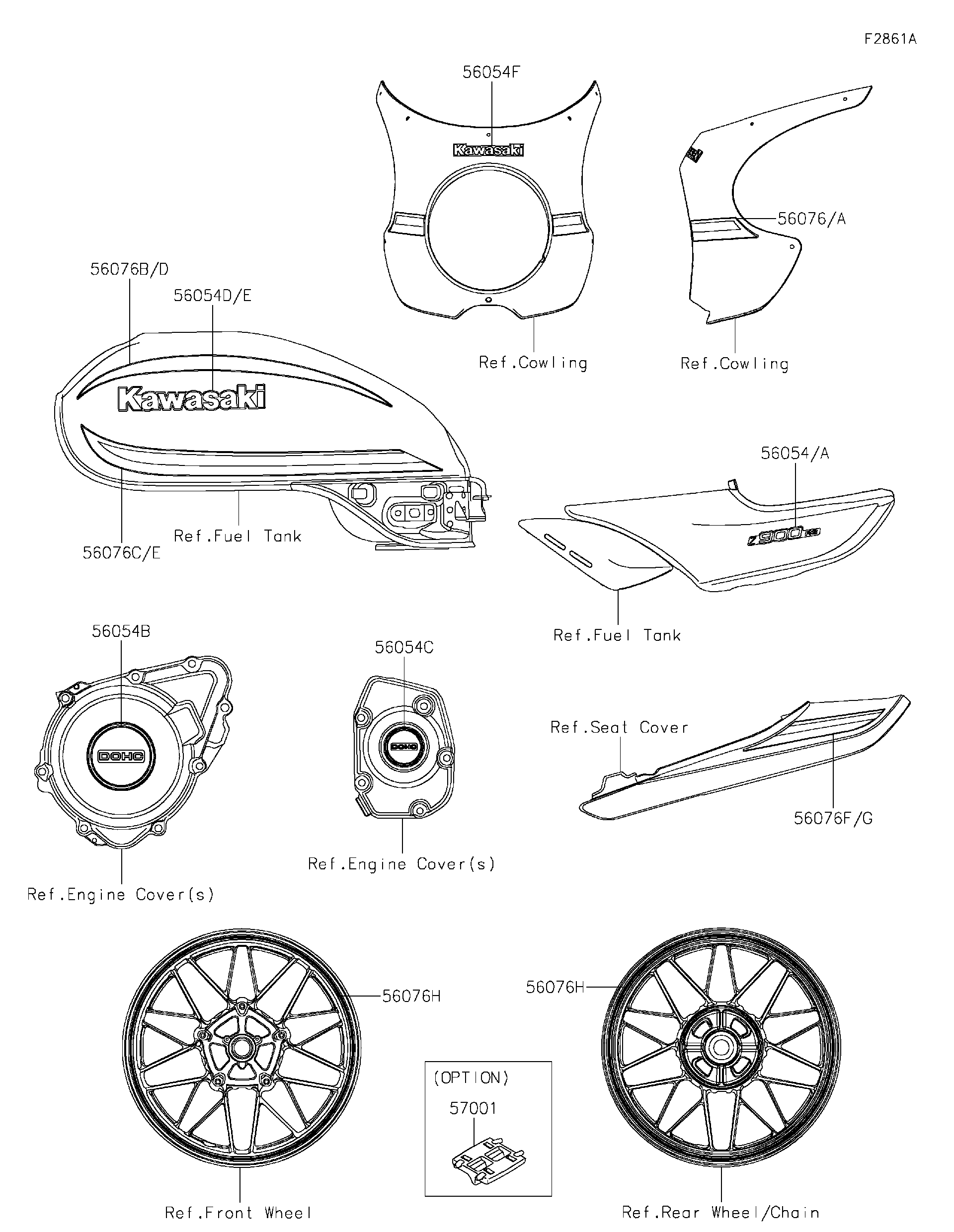 2024 Kawasaki Motorcycles Parts-Finder Diagrams | Factory