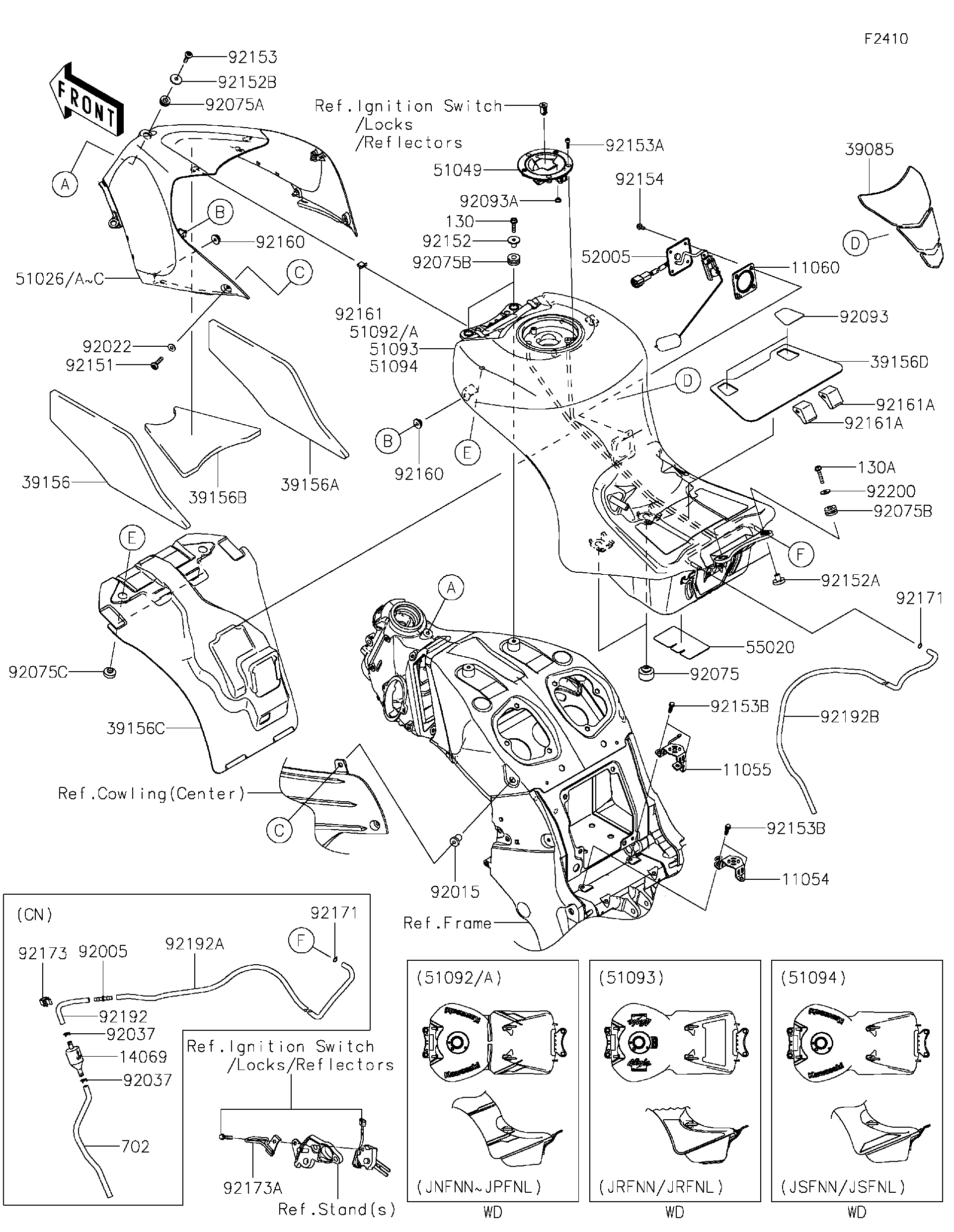 2025 Kawasaki Motorcycles Parts-Finder Diagrams | Cities
