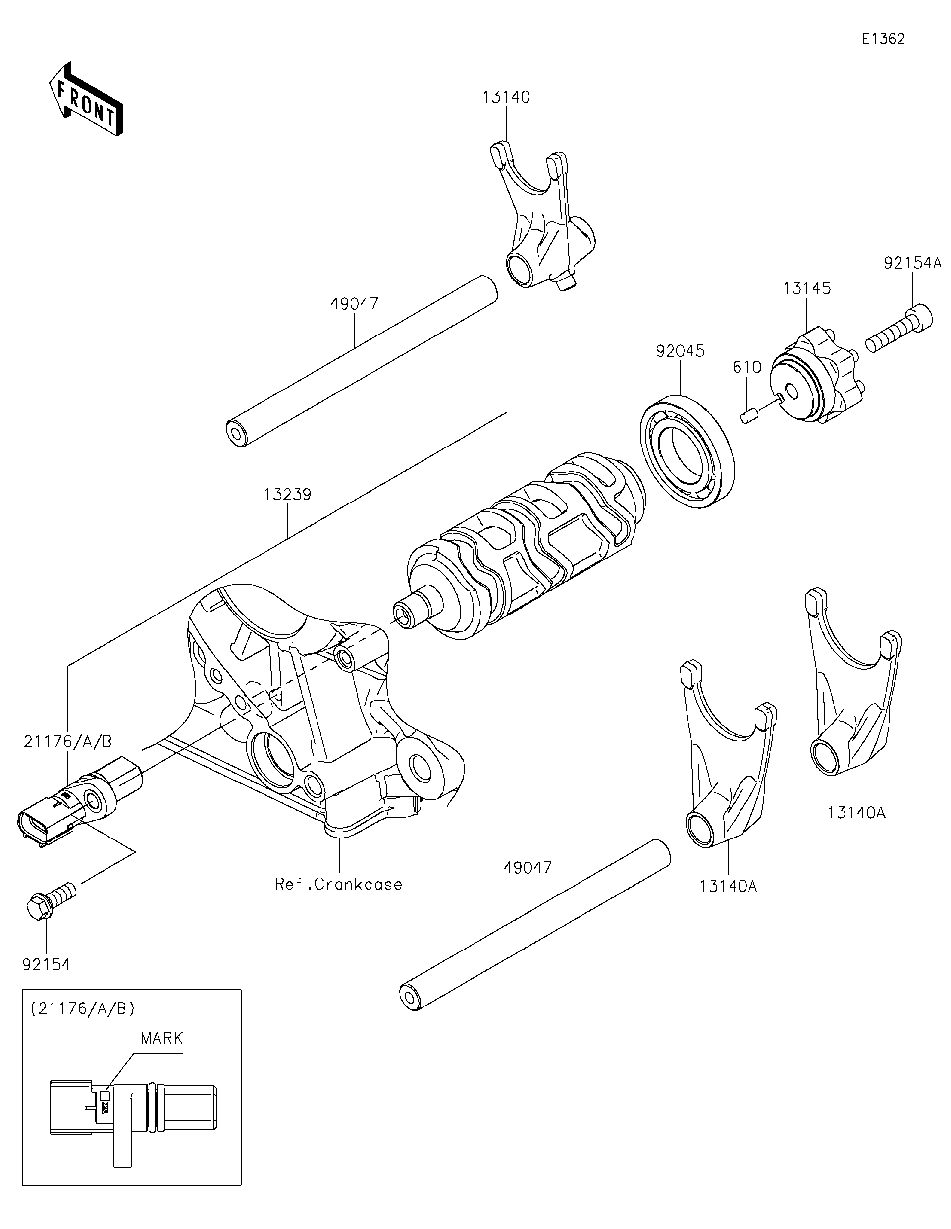 2022 Kawasaki Motorcycles Parts-Finder Diagrams | Rocky