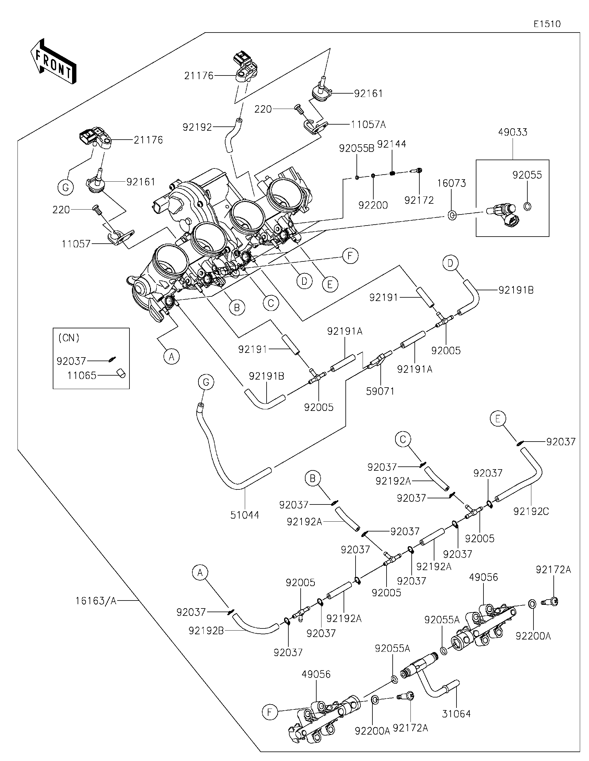 2022 Kawasaki NINJA® 1000SX (ZX1002KNFNN) Throttle Motorcycles