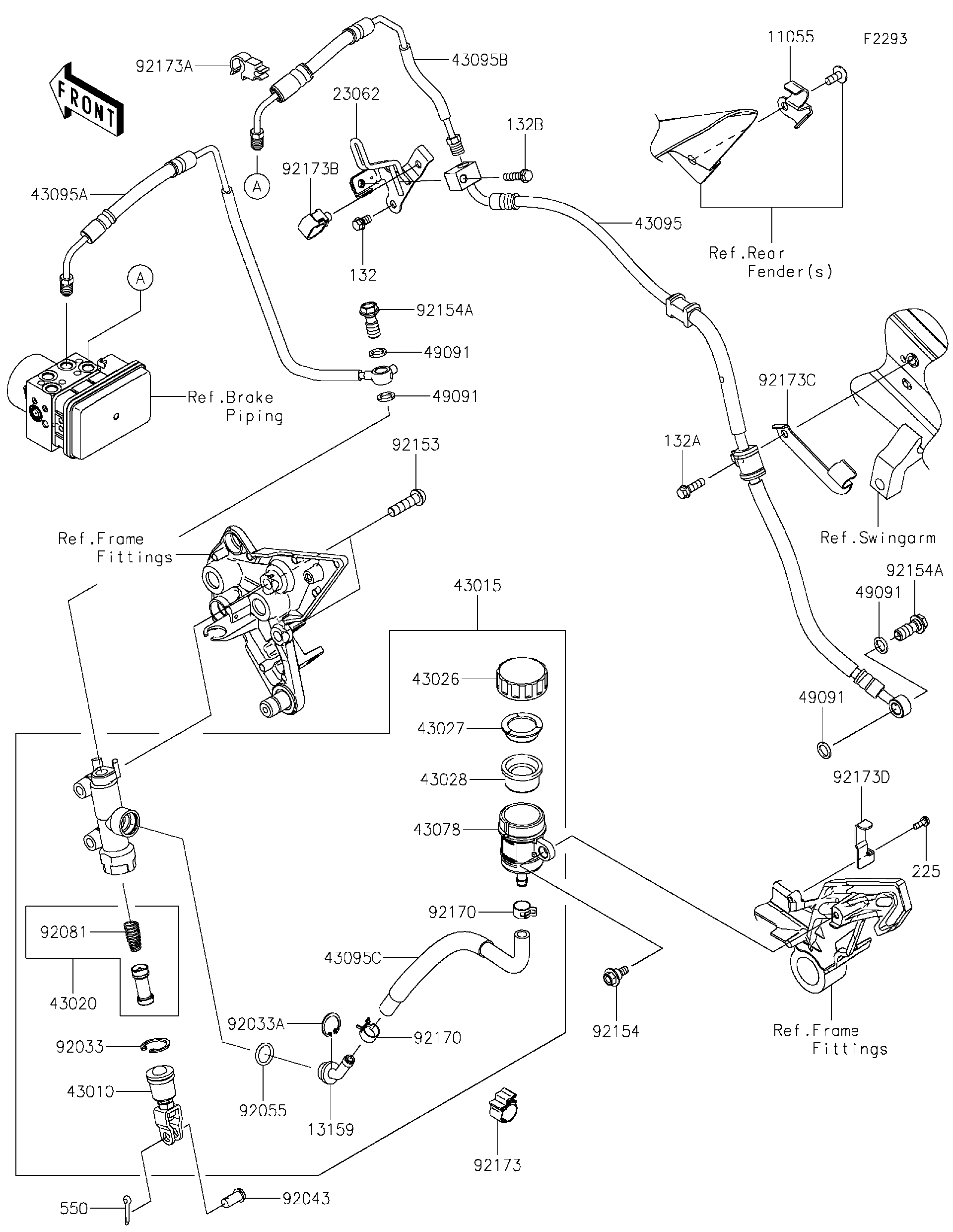 2024 Kawasaki Ninja 1000SX (ZX1002KRFAN) Rear Master
