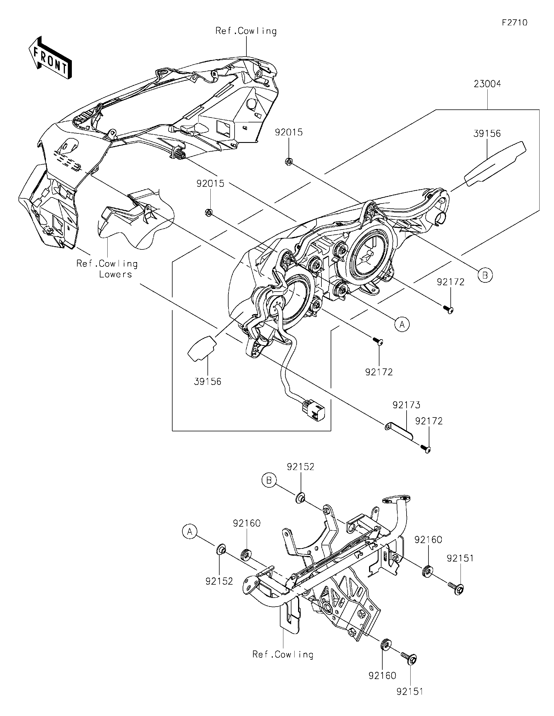 ふーページ 2023 Kawasaki Ninja® 1000SX (ZX1002KPFAN) Headlight(s) Motorcycles