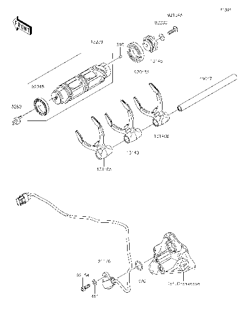 Gear Change Drum/Shift Fork(s)