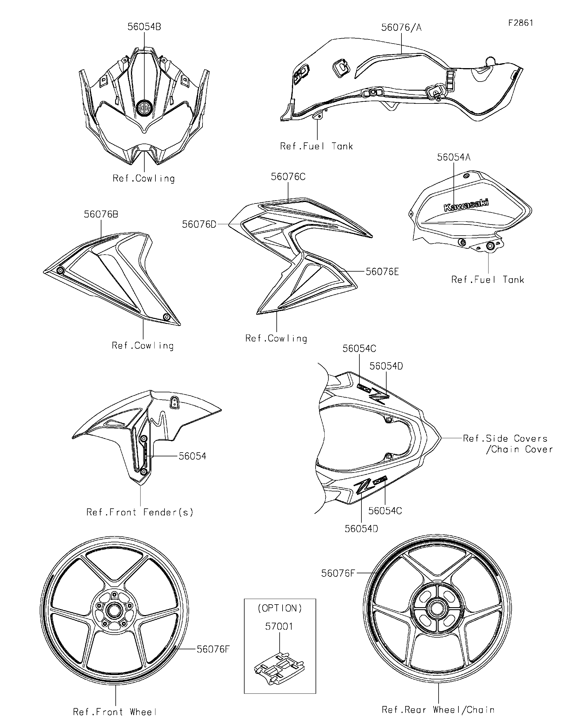 2023 Kawasaki Motorcycles Parts-Finder Diagrams | B&B Motorsports
