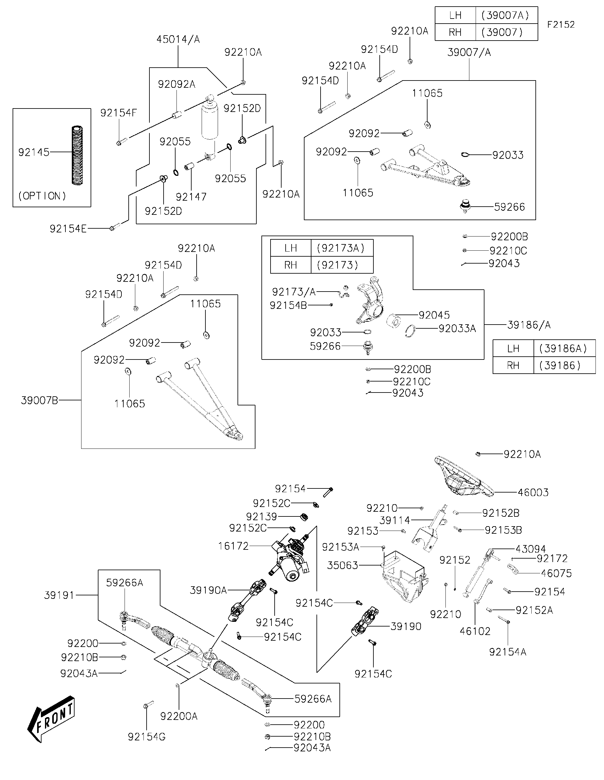 2024 Kawasaki MULE PRO-MX™ LE (KAF700CRFNN) Front Suspension