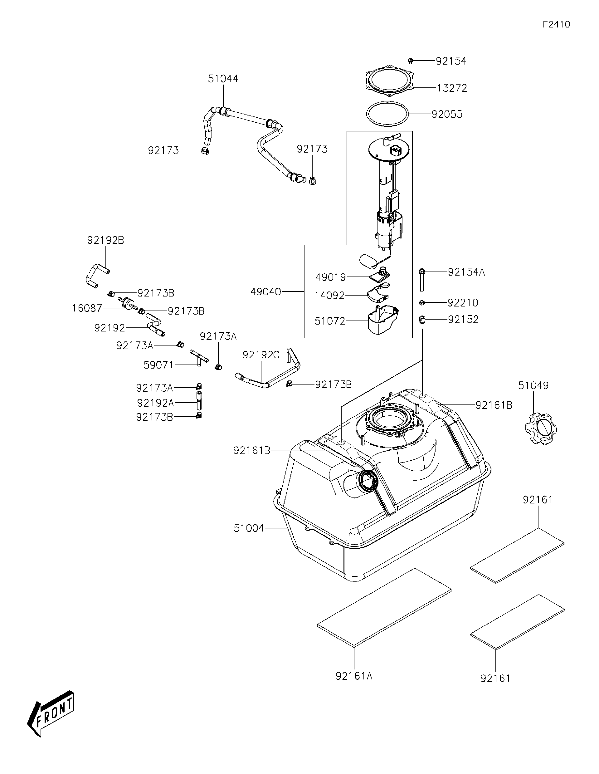 2024 Kawasaki MULE PRO-MX™ SE (KAF700FRFNN) Fuel Tank