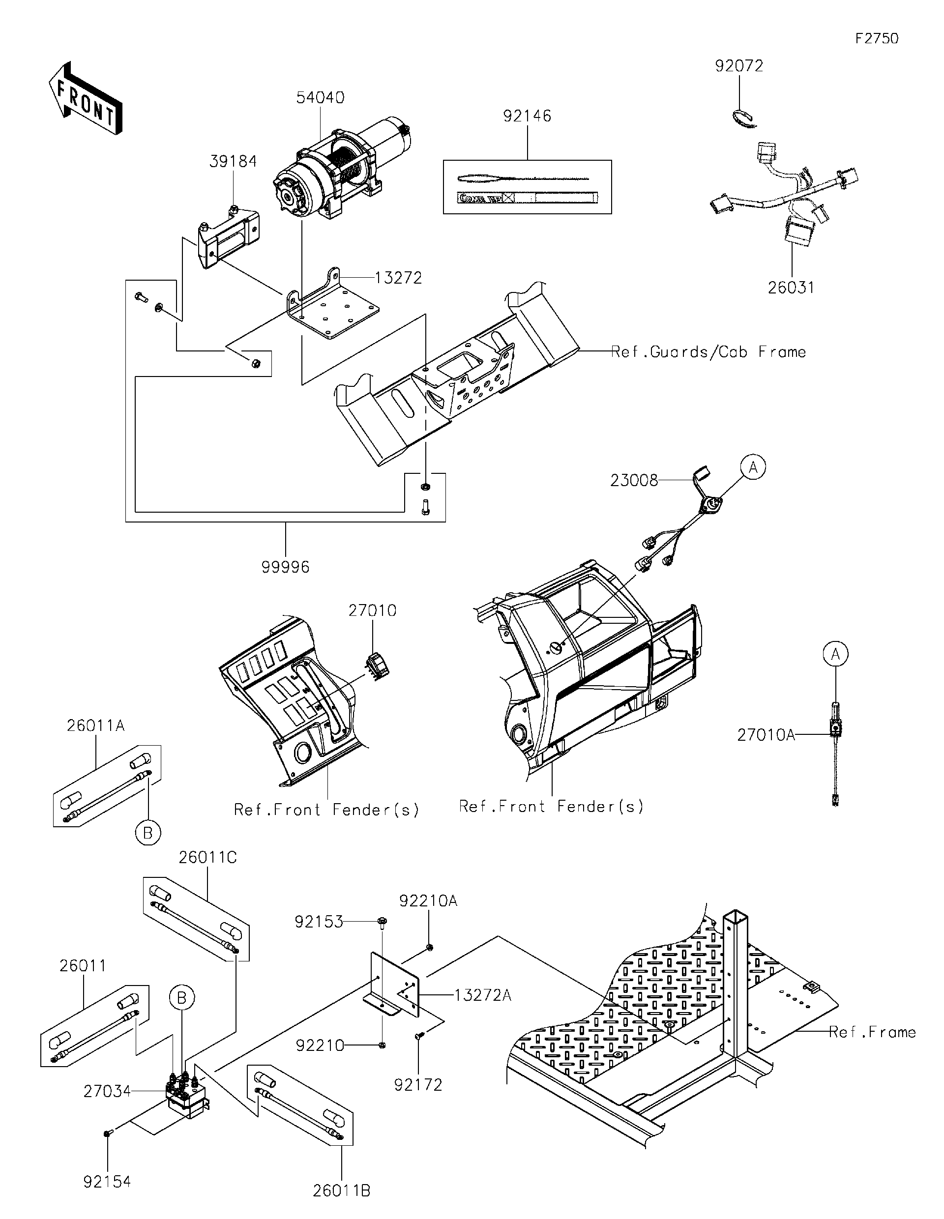 2023 Kawasaki Utility Vehicles Parts-Finder Diagrams
