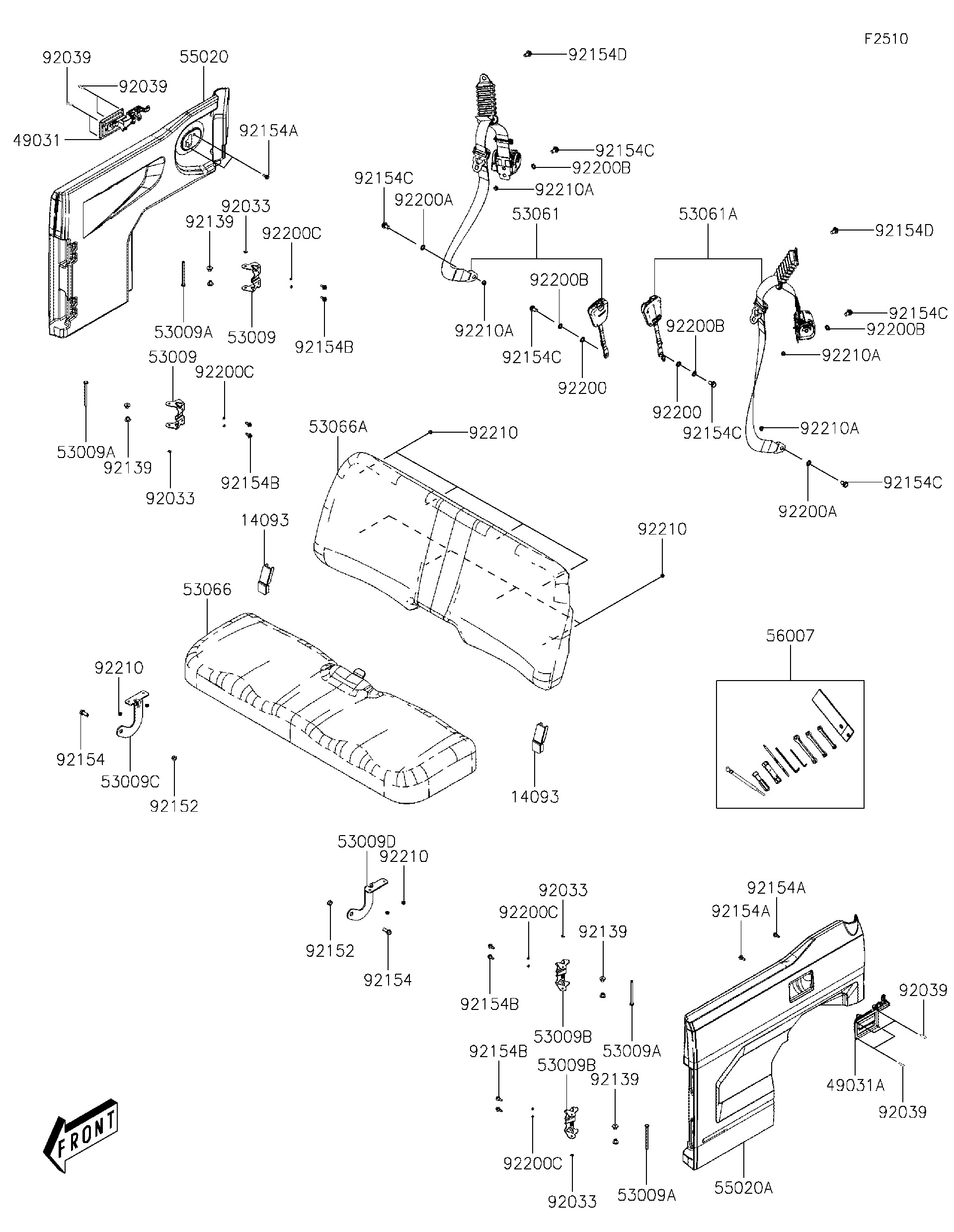 kanaページ 2023 Kawasaki MULE PRO-MX™ EPS CAMO (KAF700DPFNN) Seat
