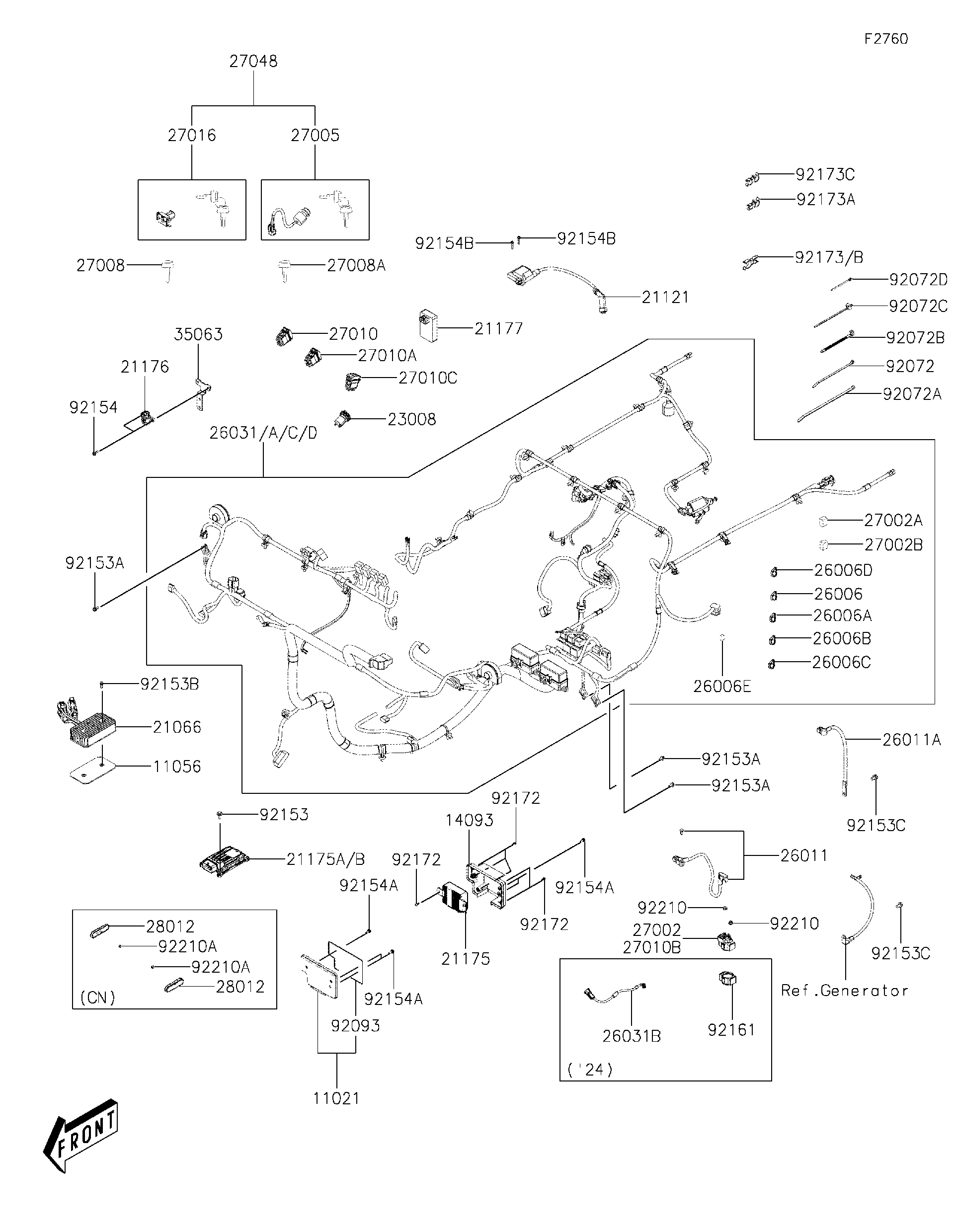 2023 Kawasaki Utility Vehicles Parts-Finder Diagrams | Team