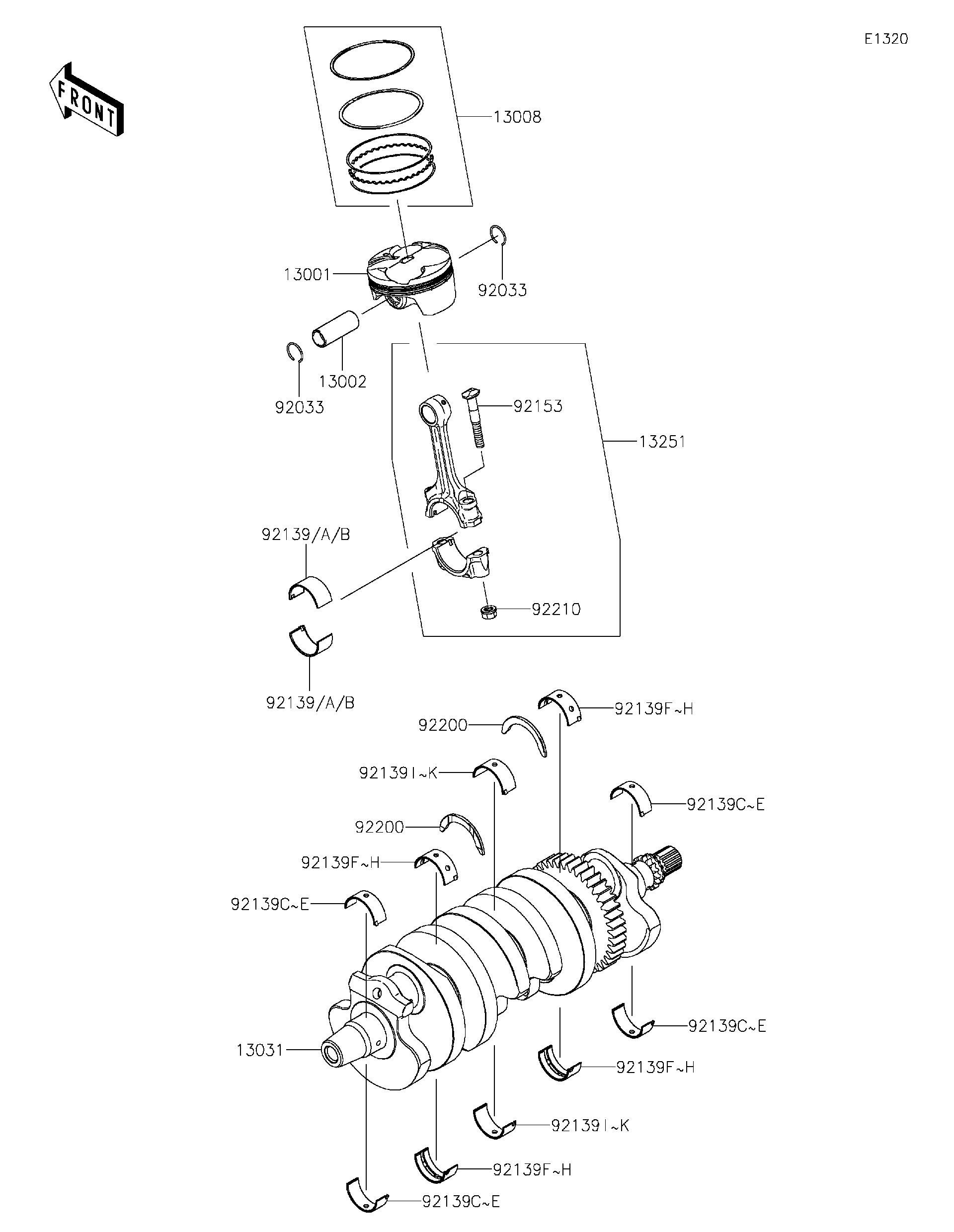 2022 Kawasaki Motorcycles Parts-Finder Diagrams | Brushy