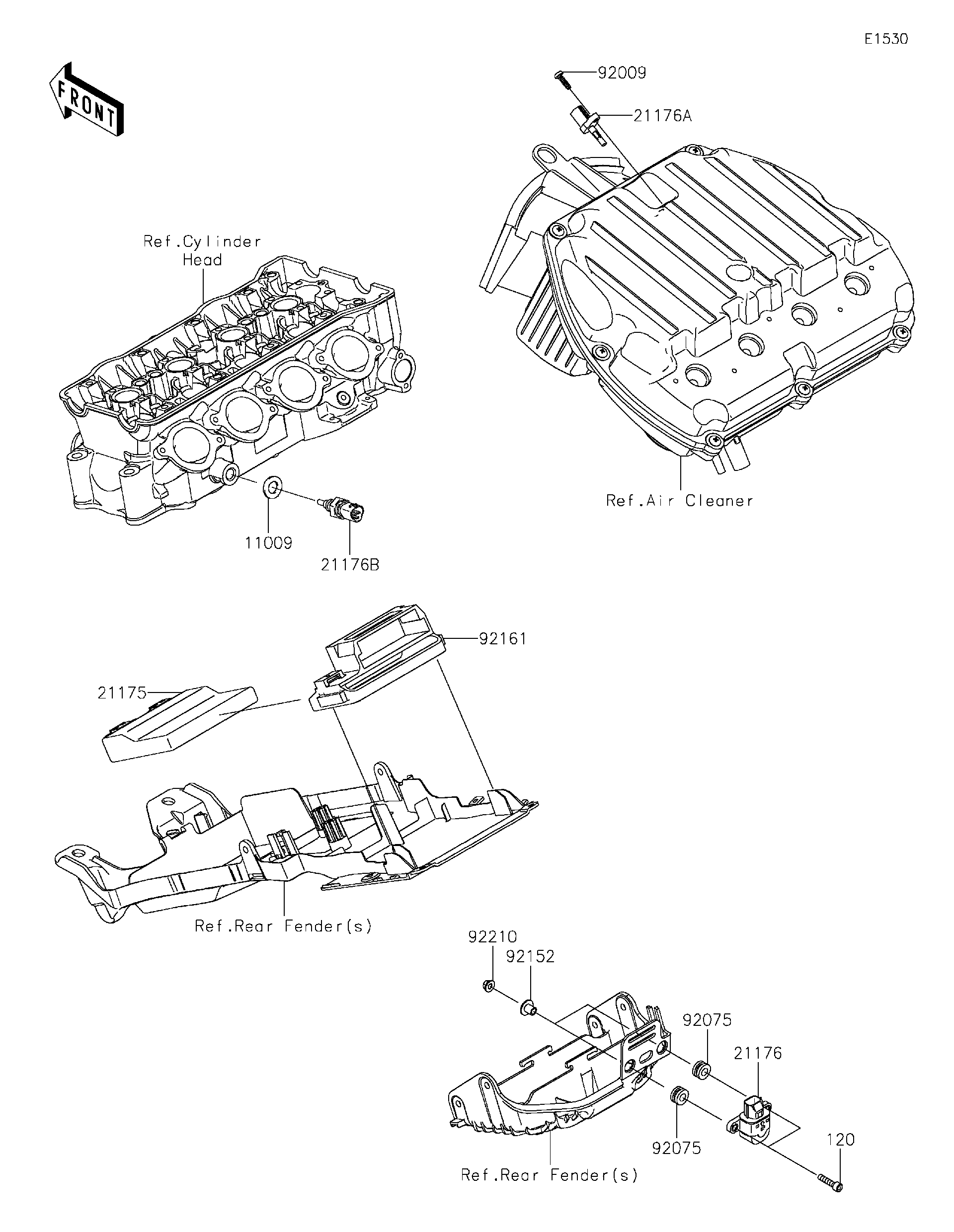 6点　CATページ Amazon.com: FridayParts Leak Of Line 131606900 U31607080