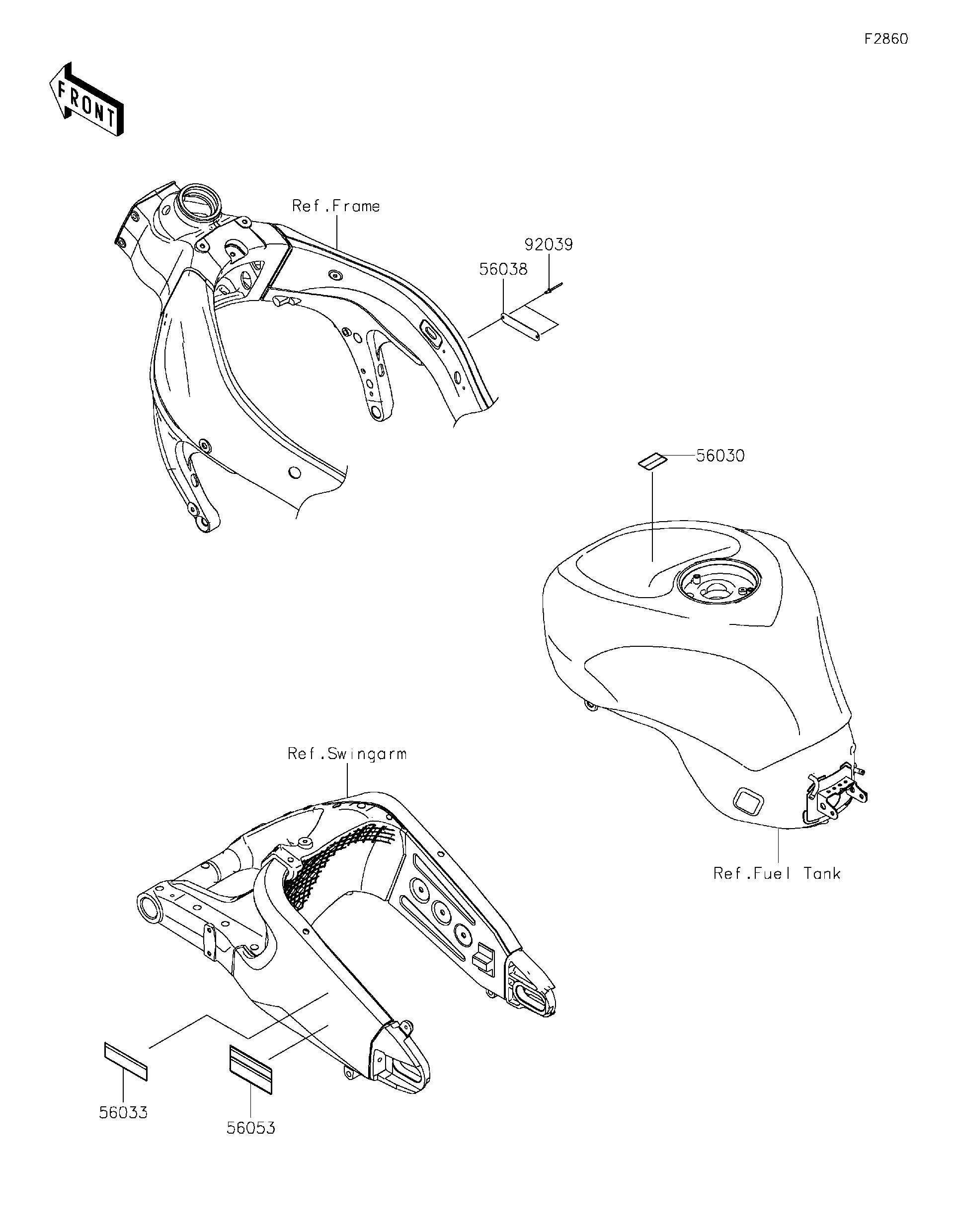 2022 Kawasaki Motorcycles Parts-Finder Diagrams | Brushy