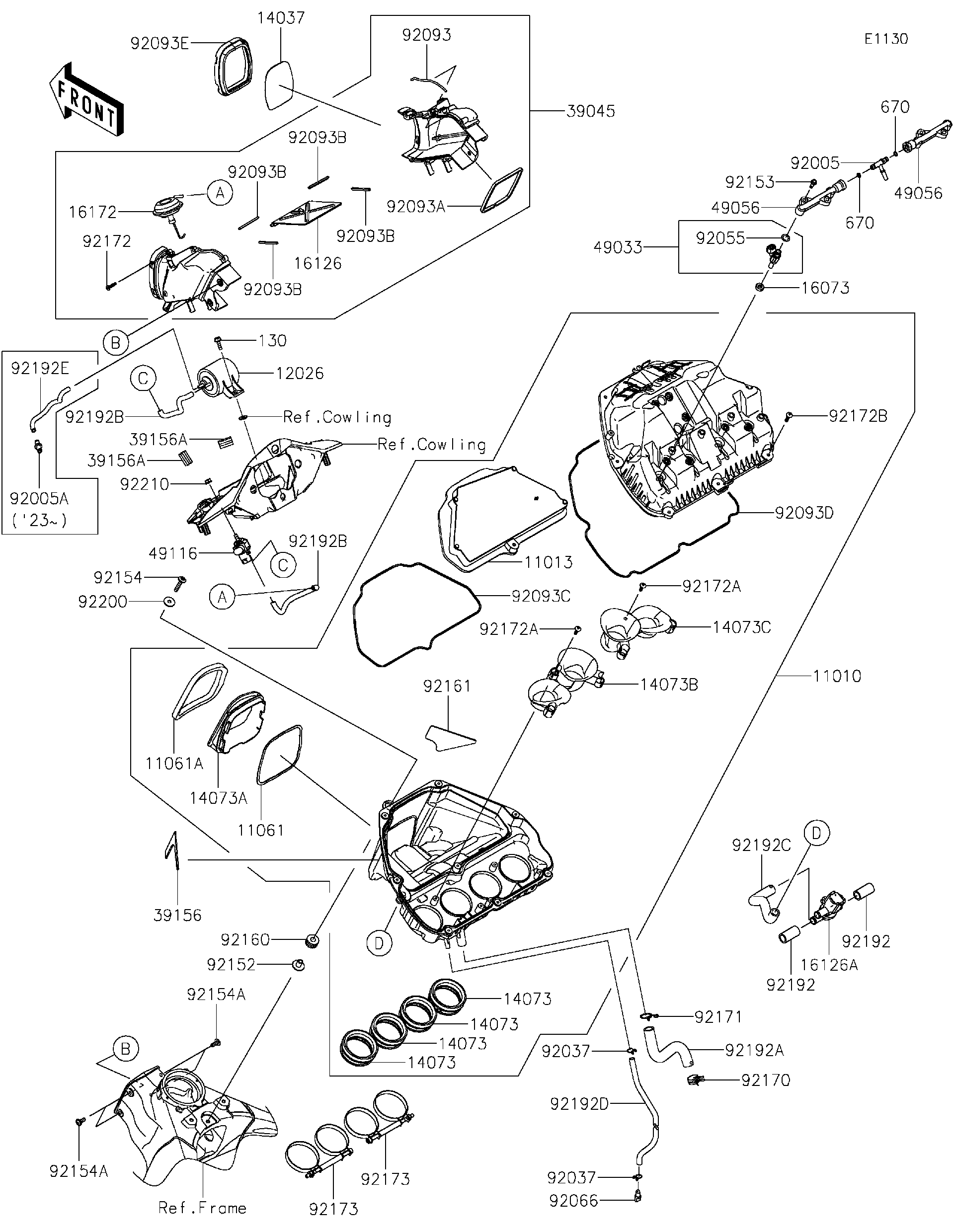 2025 Kawasaki Motorcycles Parts Viewer | SRS Motorsports