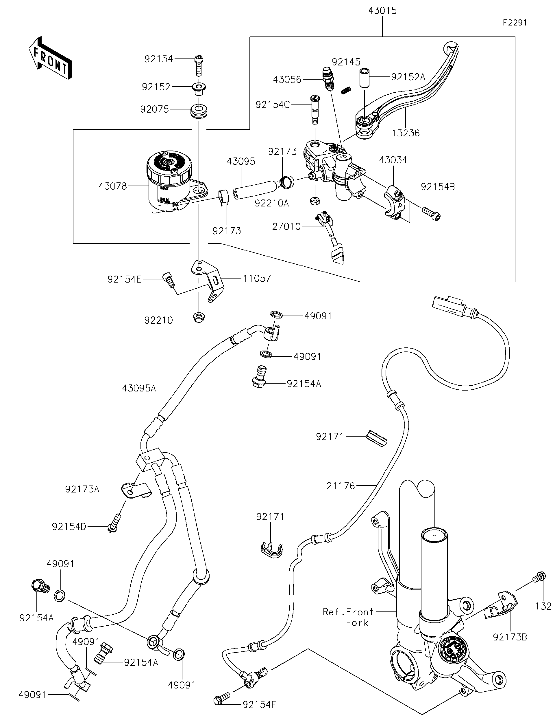 2022 Kawasaki NINJA® ZX™-10R (ZX1002MNFAL) Front Master