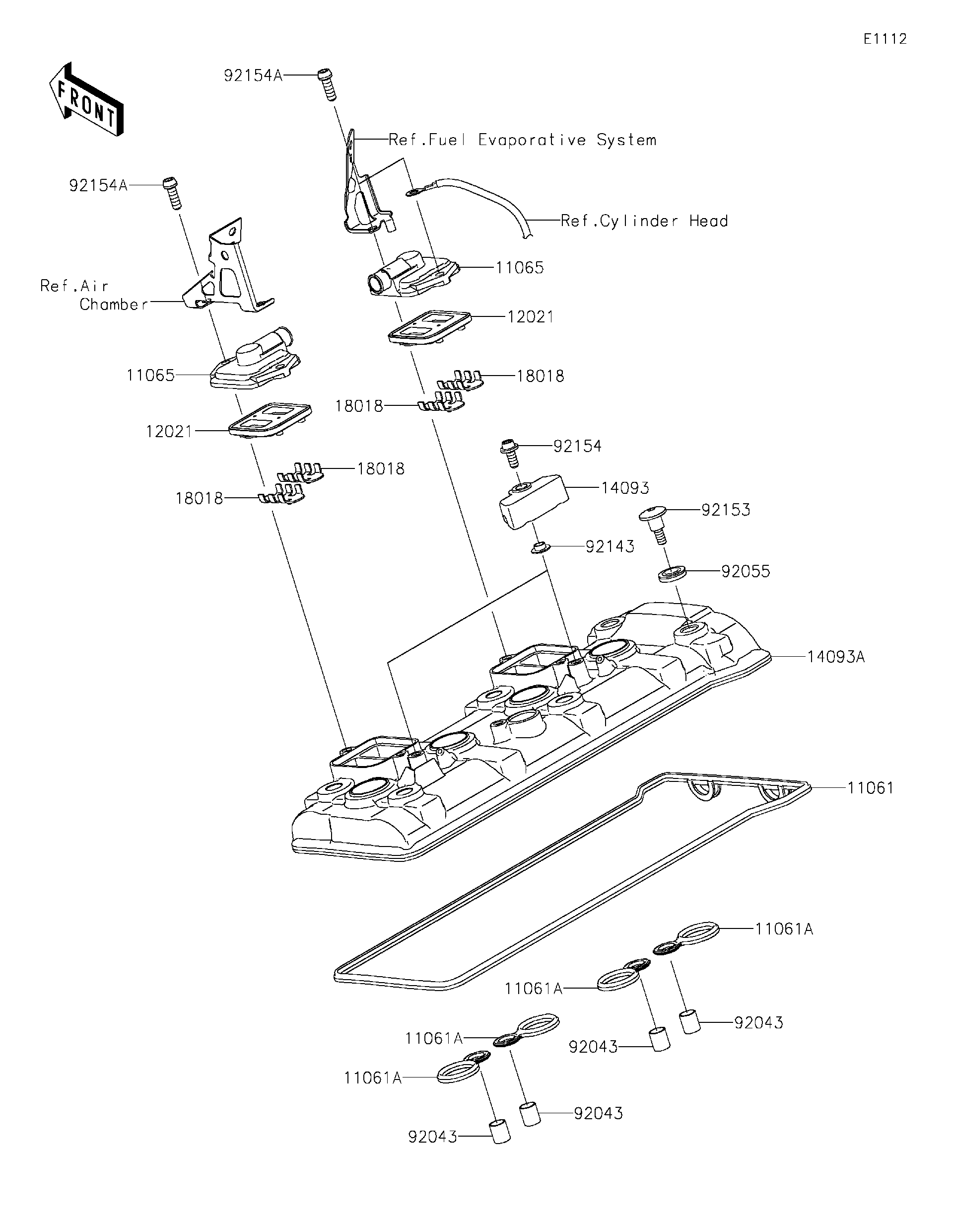 2022 Kawasaki NINJA H2® SX SE (ZX1002RNFNN) Cylinder Head