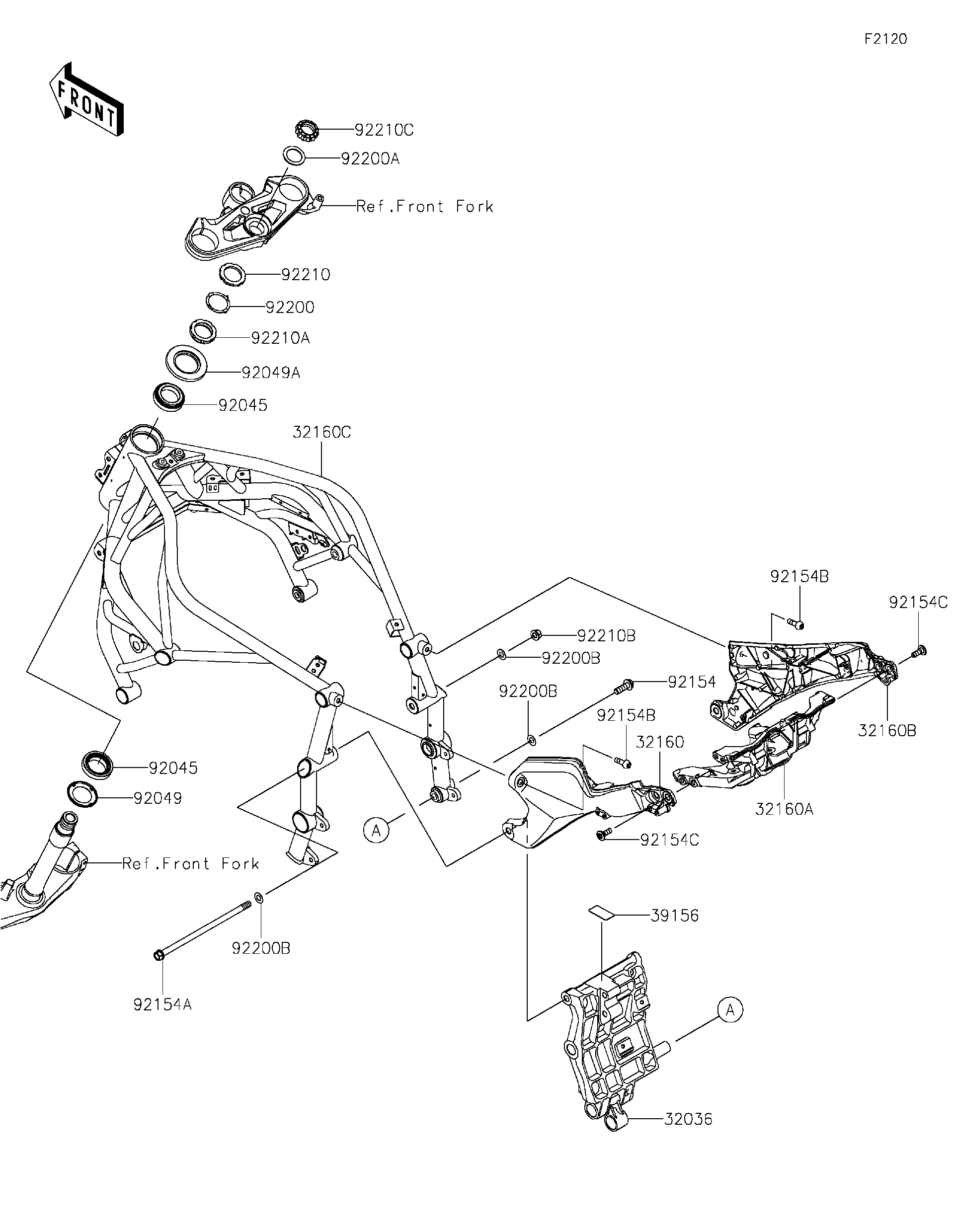 2022 Kawasaki NINJA H2® (ZX1002JNFNL) Frame Motorcycles