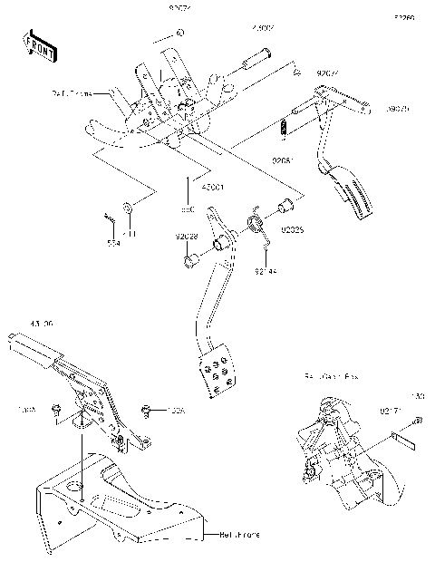 Brake Pedal/Throttle Lever