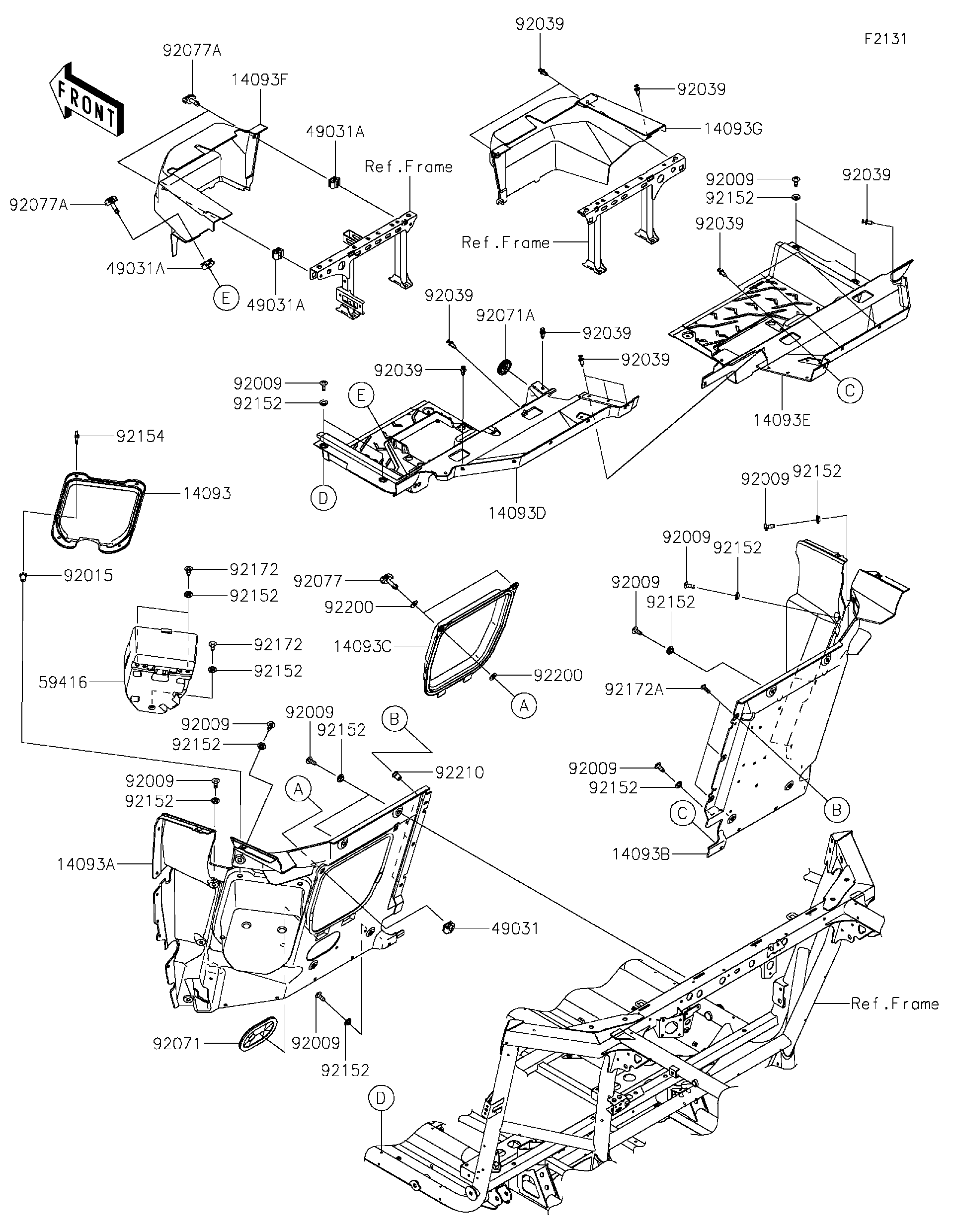 2023 Kawasaki Utility Vehicles Parts-Finder Diagrams