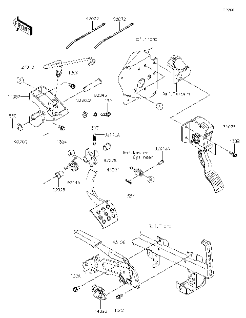 Brake Pedal/Throttle Lever