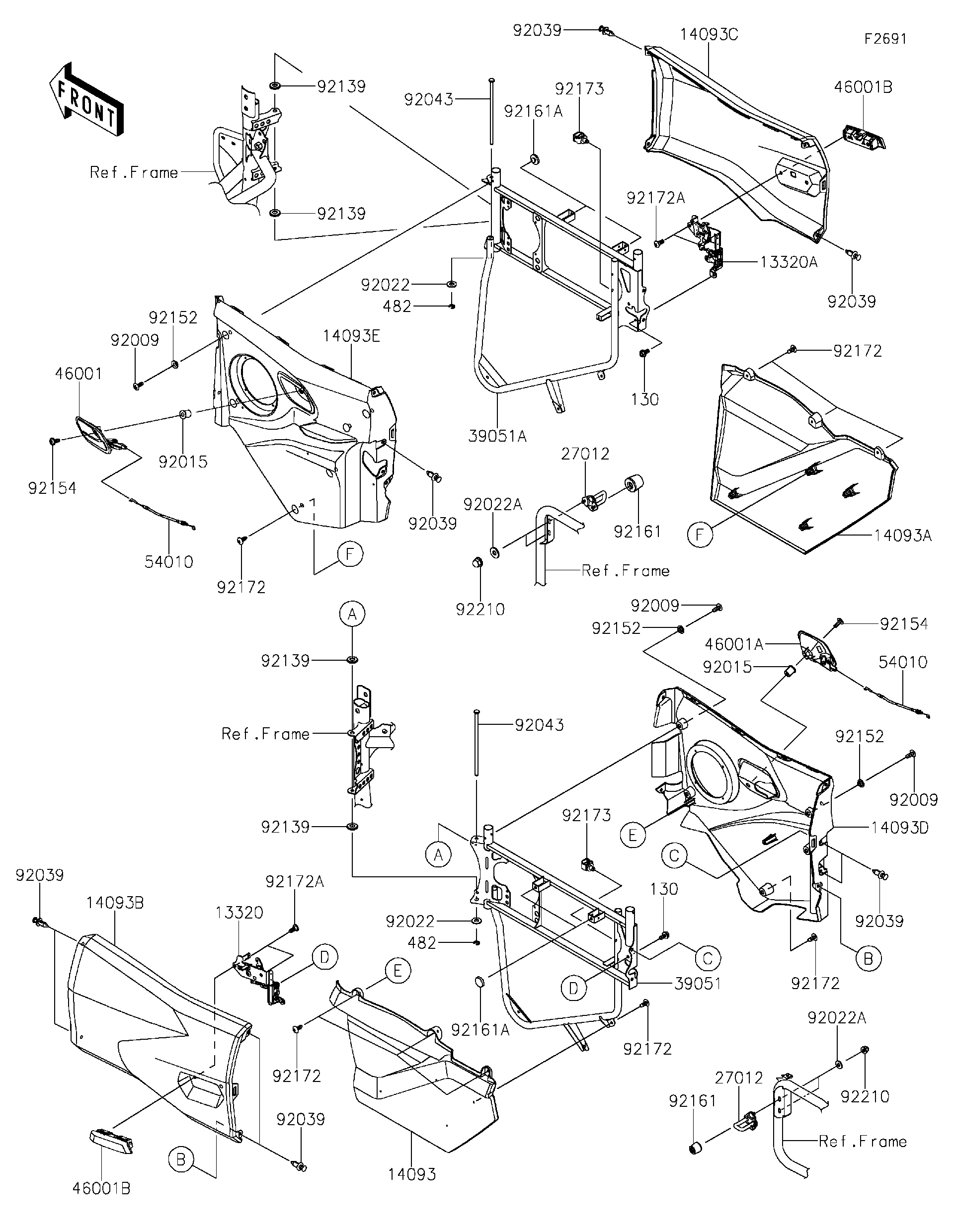 2024 Kawasaki Utility Vehicles Parts-Finder Diagrams