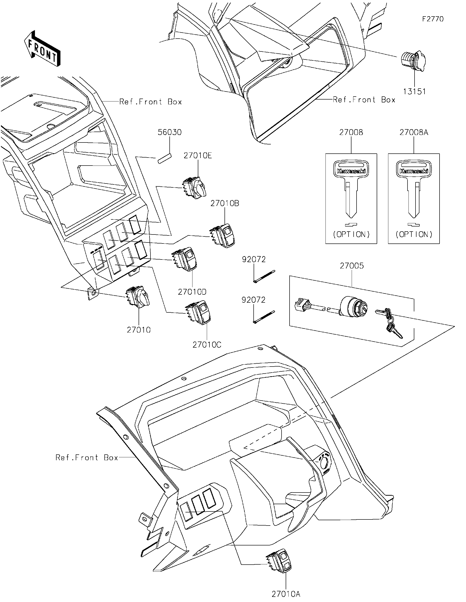 2023 Kawasaki Utility Vehicles Parts-Finder Diagrams