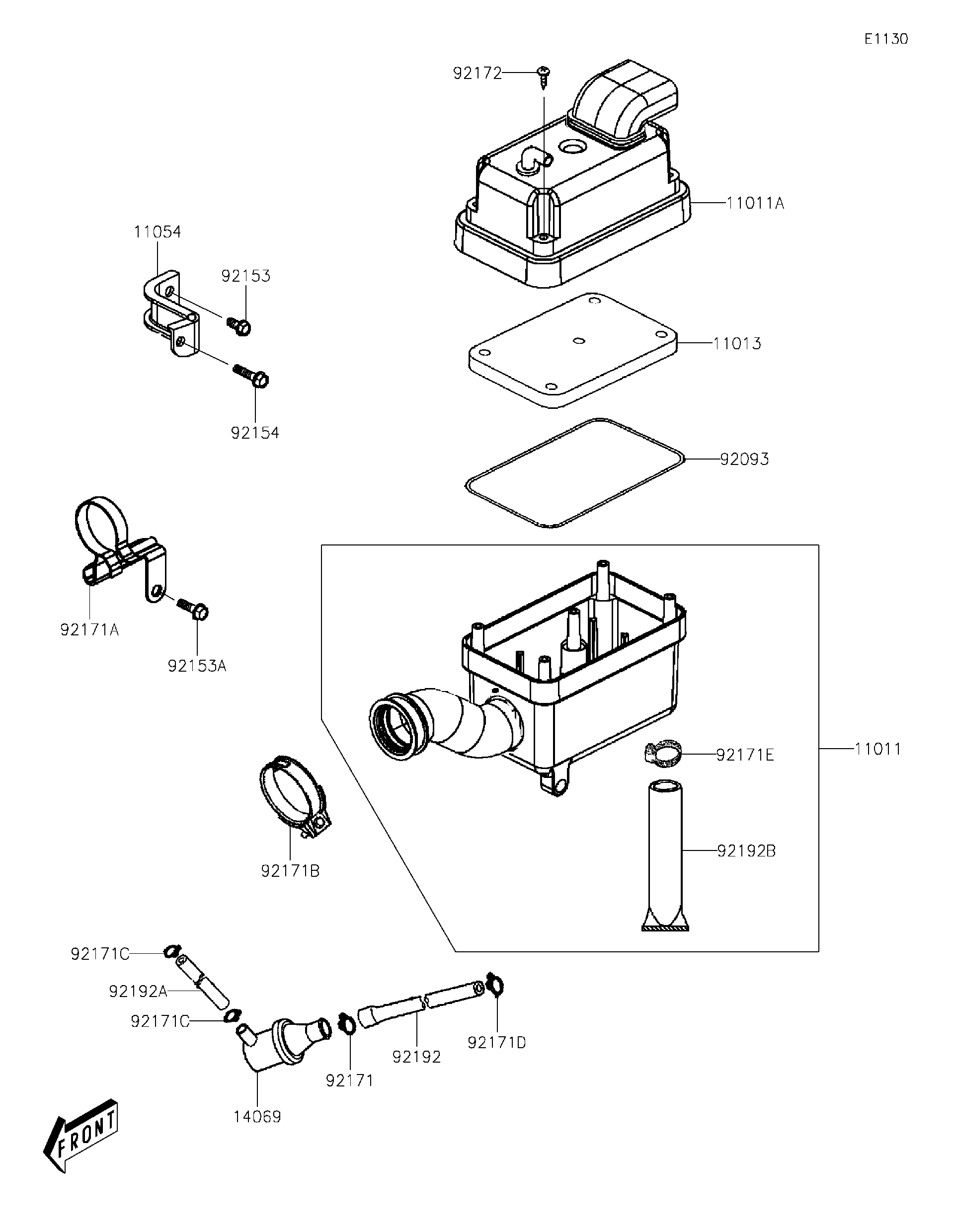 2024 Kawasaki KFX®50 (KSF50CRFNL) Air Cleaner ATVs Parts Finder