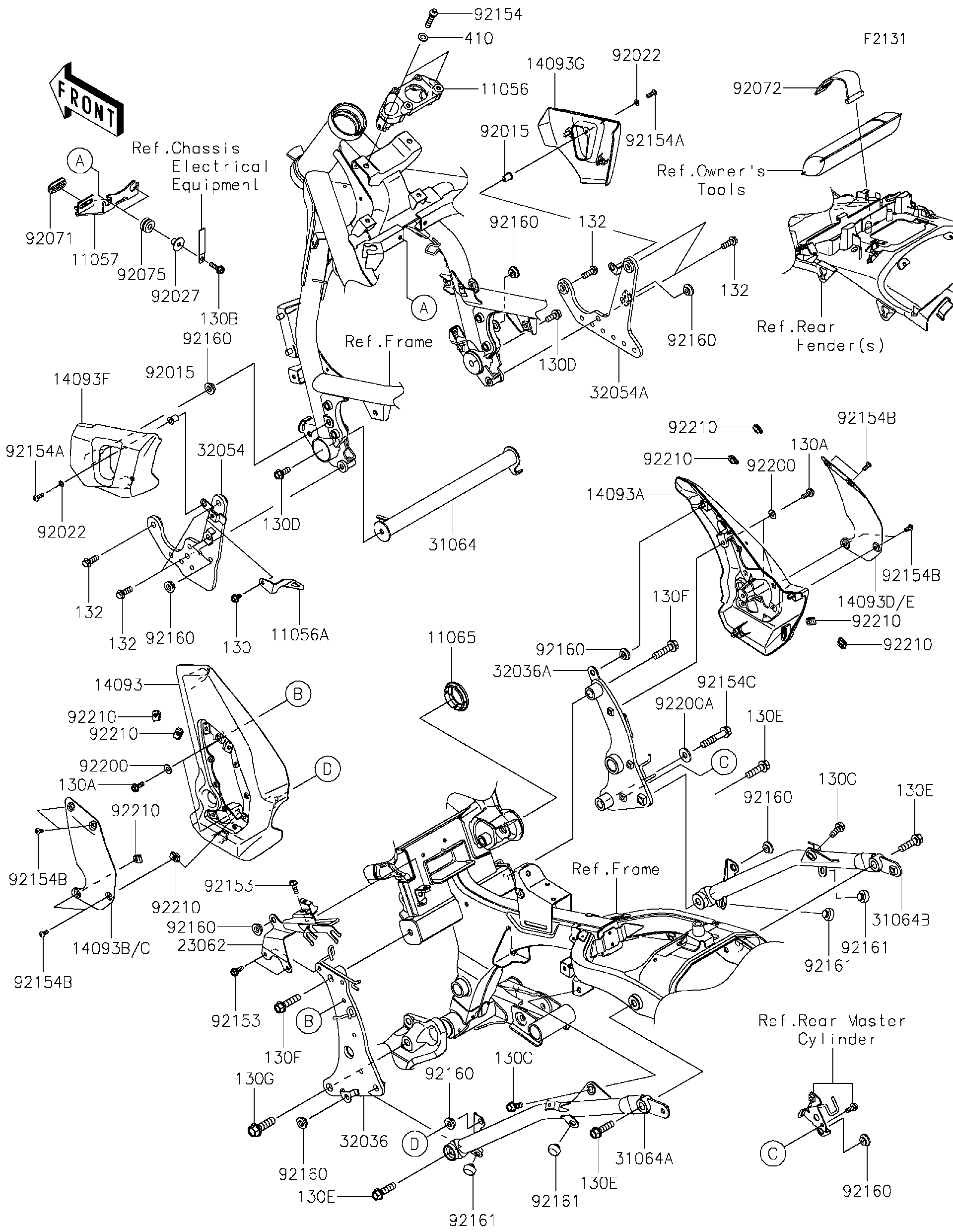 2025 Kawasaki Vulcan S (EN650CSFNN) Frame Fittings