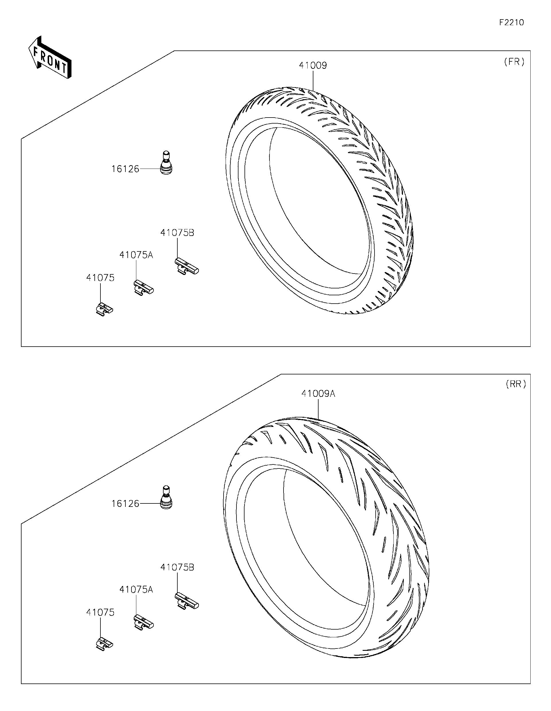 2023 Kawasaki Motorcycles Parts-Finder Diagrams | Brushy Mountain