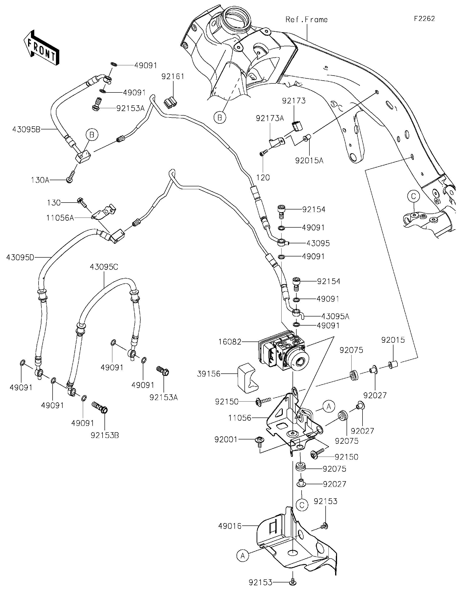 2023 Kawasaki Motorcycles Parts-Finder Diagrams | Brushy